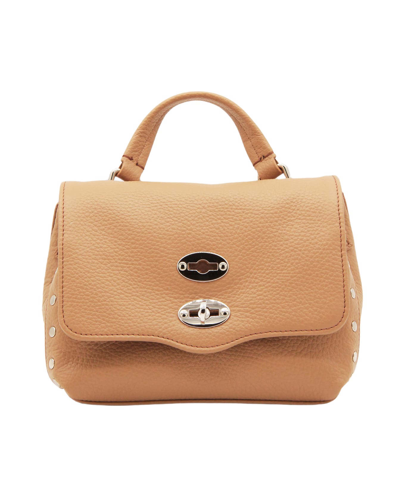 Zanellato Cappuccino Leather Postina Baby Top Handle Bag - BROWN CANTUCCI