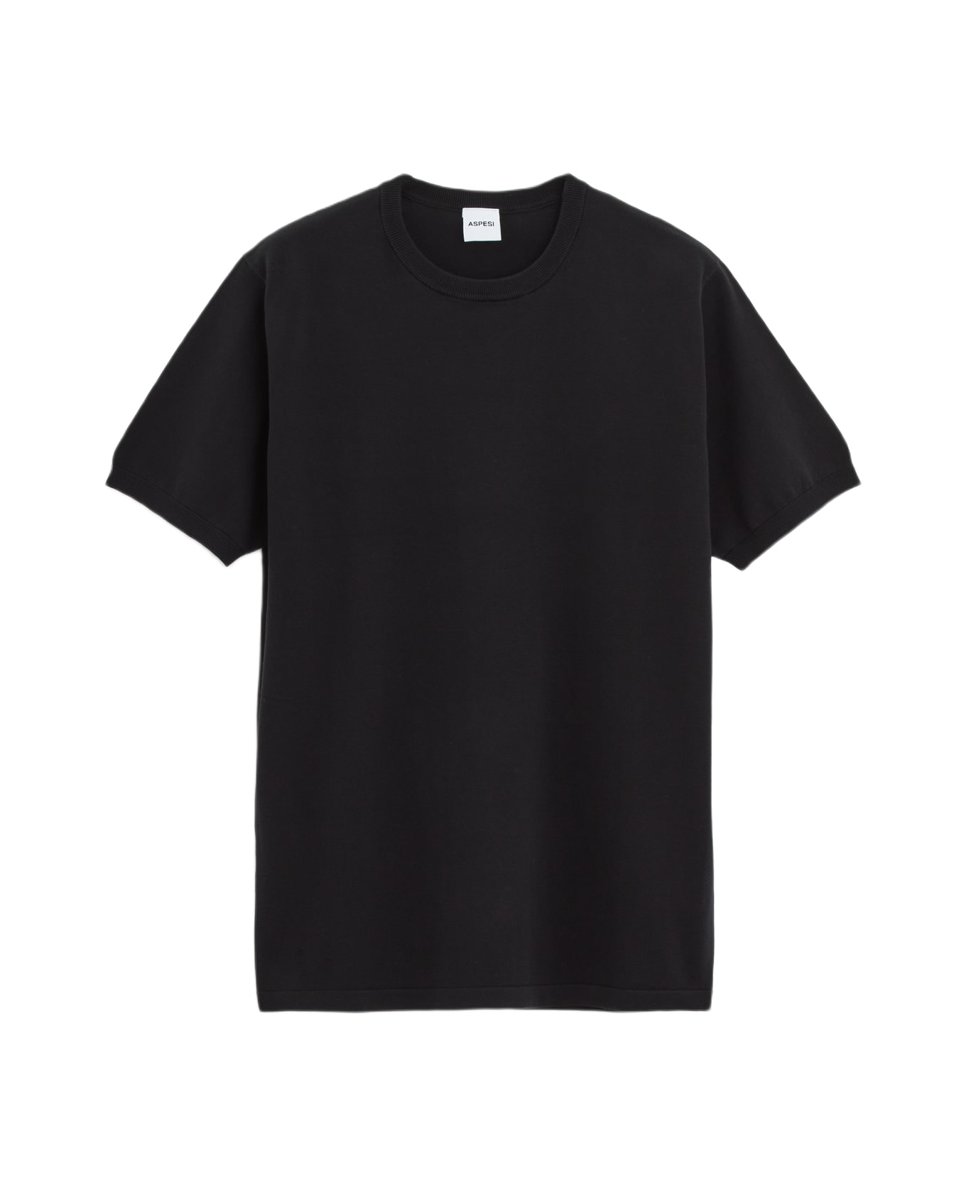 Aspesi Black Cotton T-shirt - black