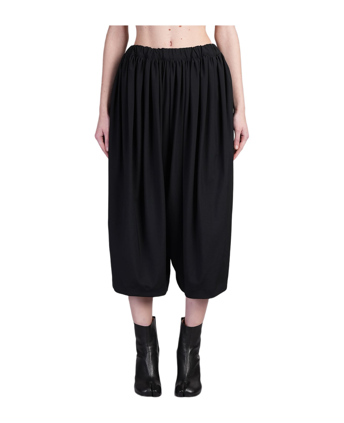 Comme des Garçons Pants In Black Wool - black