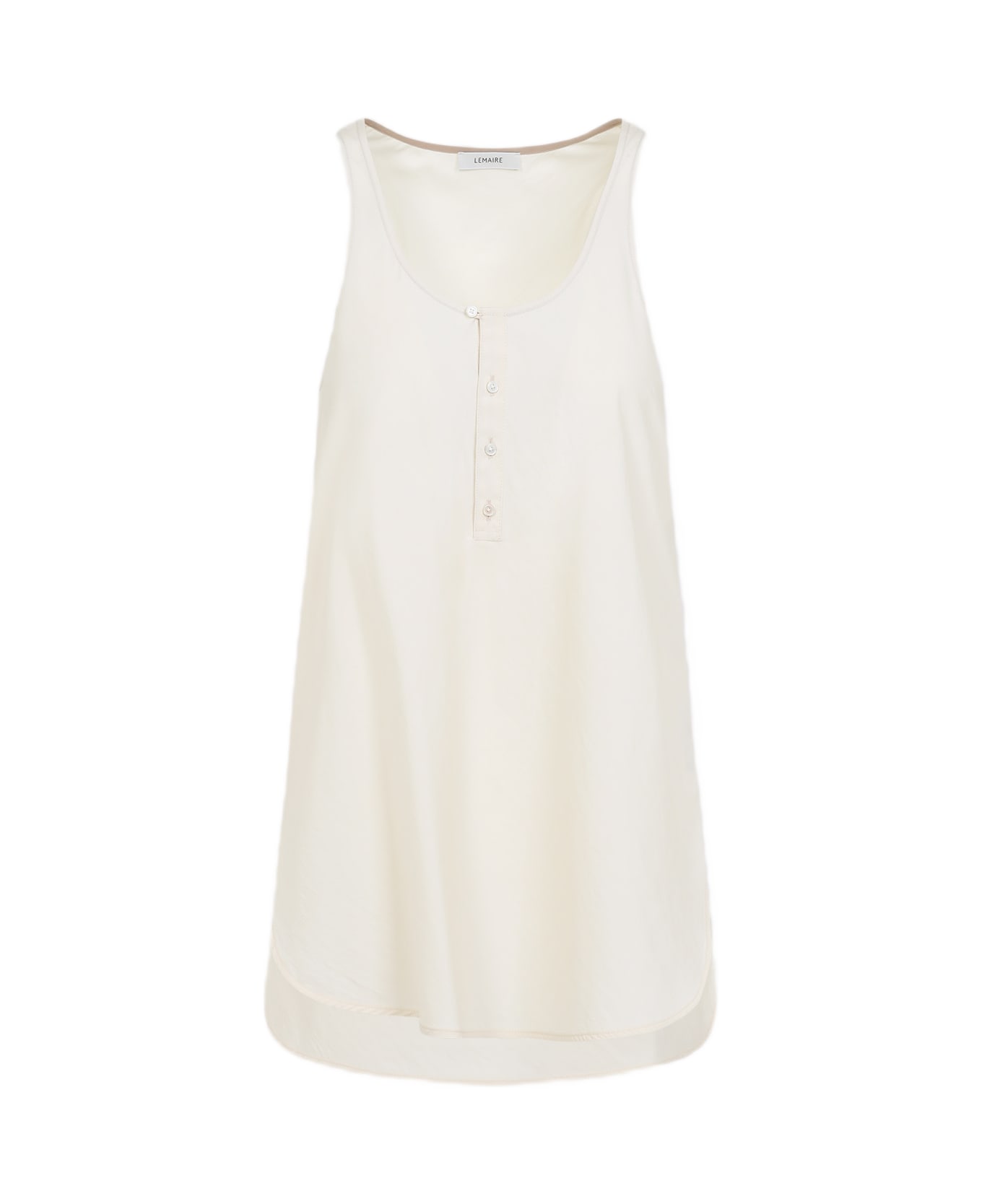 Lemaire Bias Cut Tank Top - Creamy White