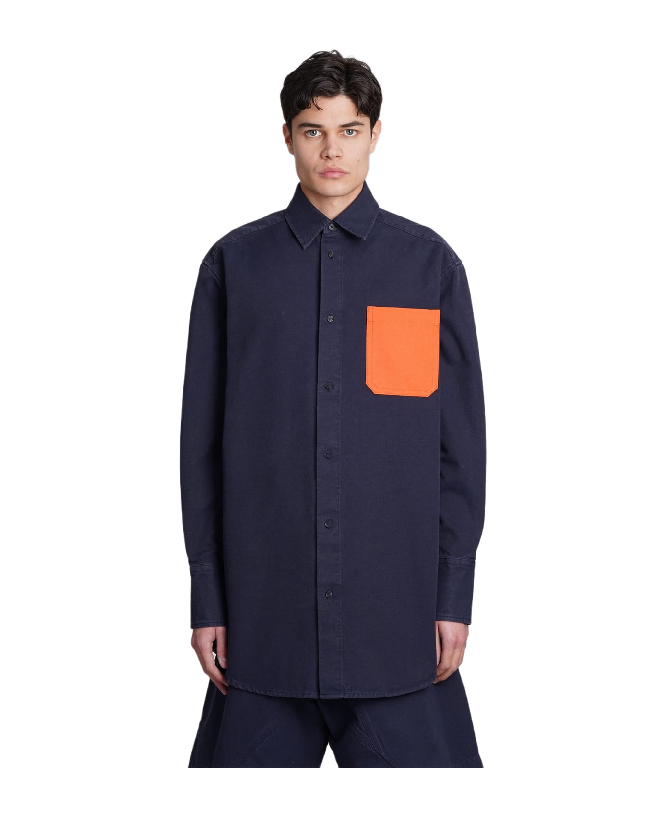 J.W. Anderson Shirt In Blue Cotton - BLUE