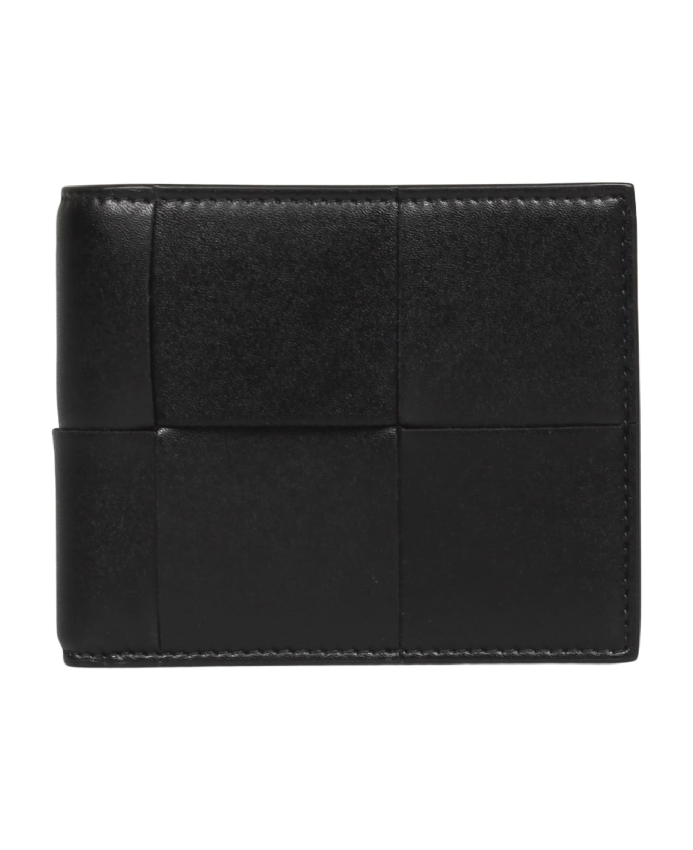 Bottega Veneta Intrecciato Cassette Bi-fold Wallet - Black