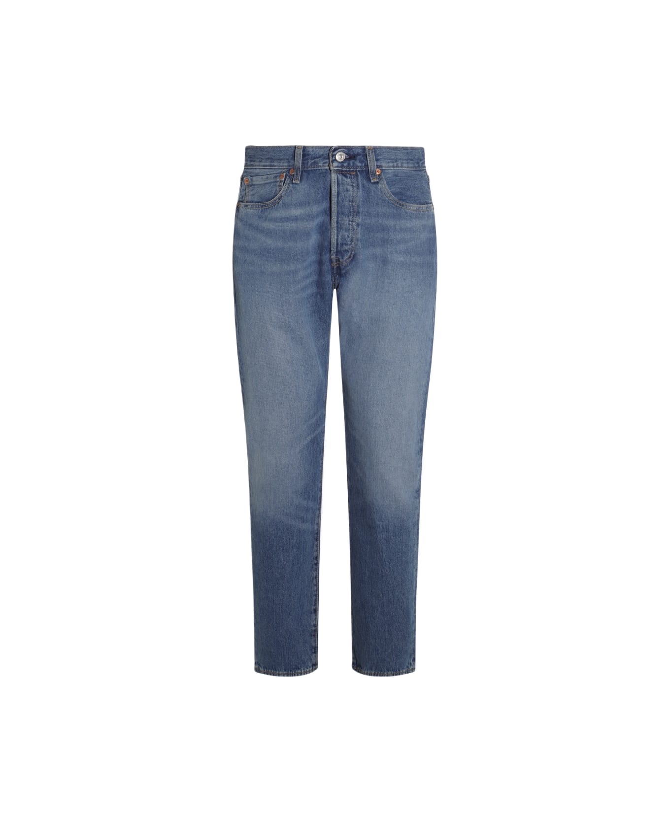 Levi's Blue Cotton Denim 501 Jeans - Chemicals