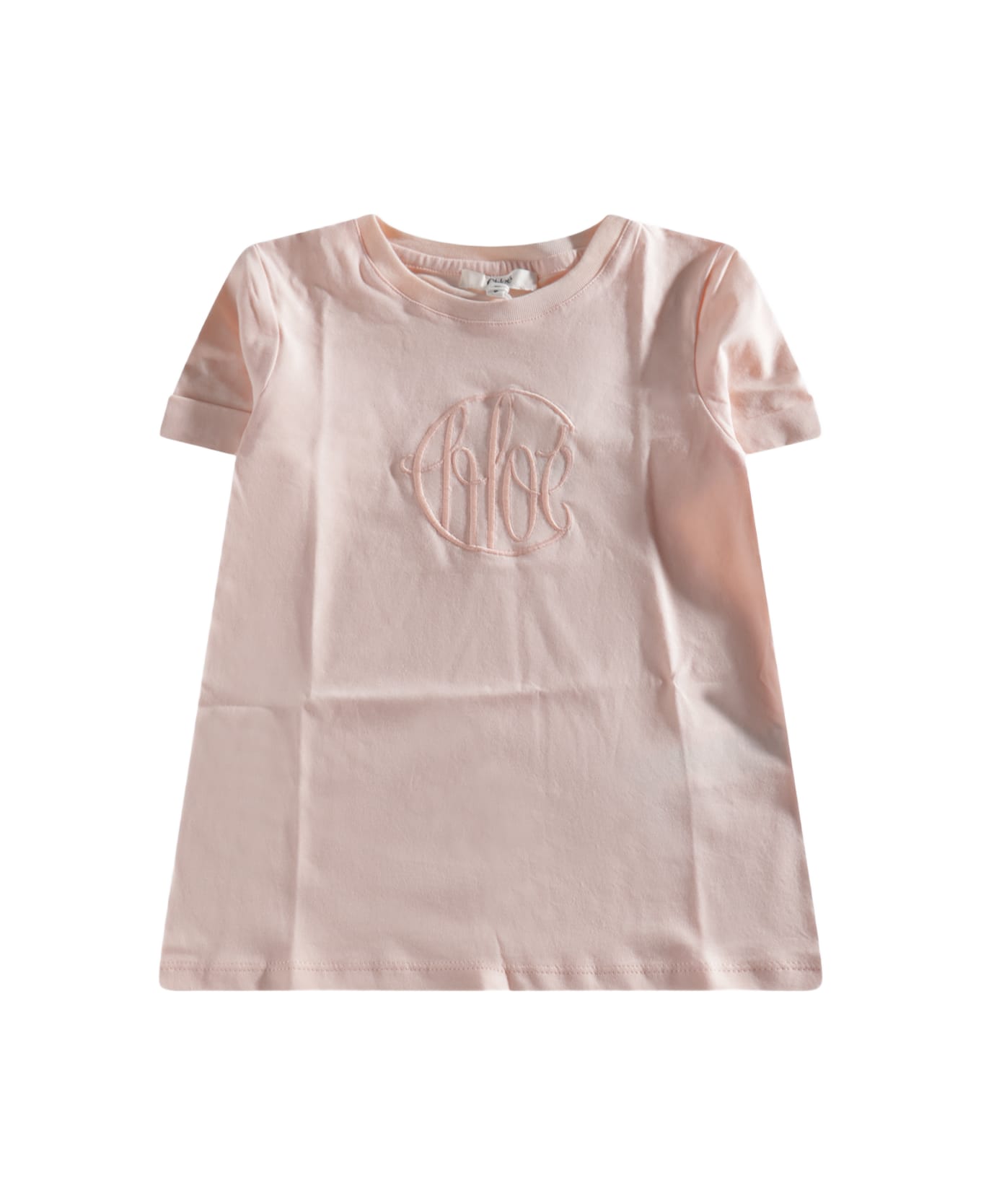 Chloé Pink Cotton T-shirt - ROSA PETALO