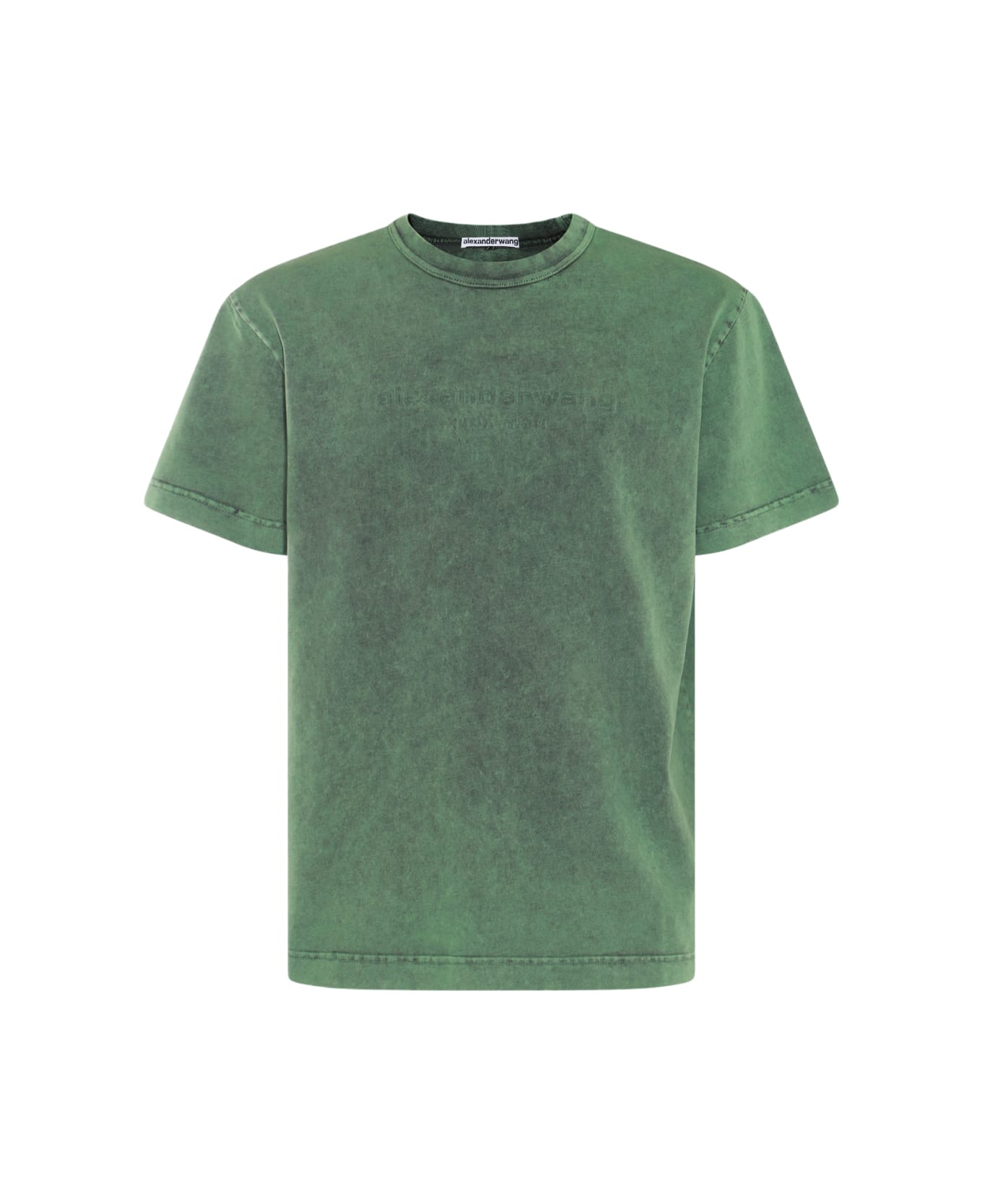 Alexander Wang Green Cotton T-shirt - ACID FERN
