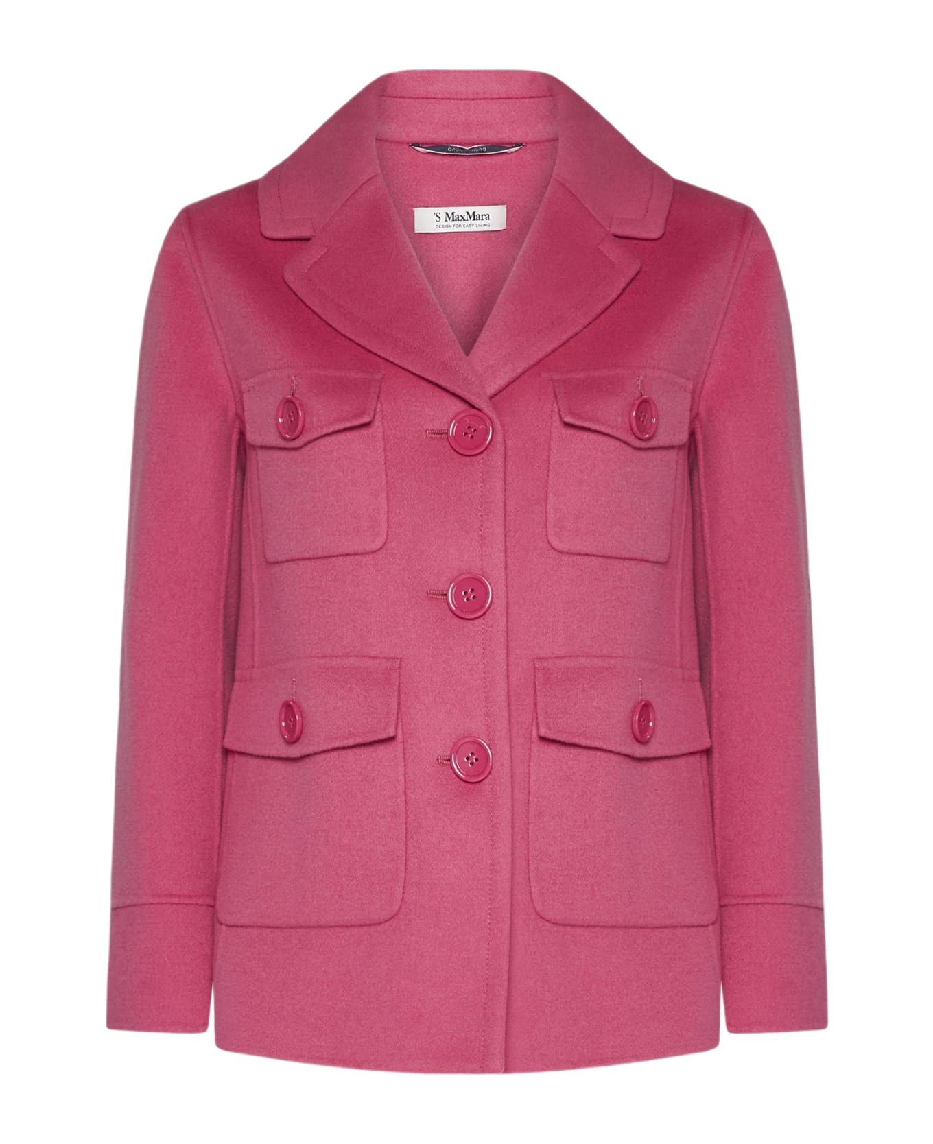 'S Max Mara Mary Wool Short Coat - ROSA