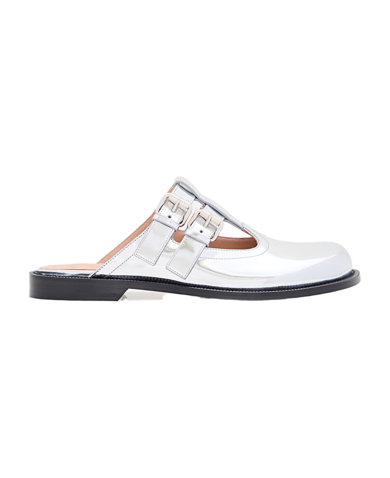 Loewe Campo Mary Jane Mule - Silver