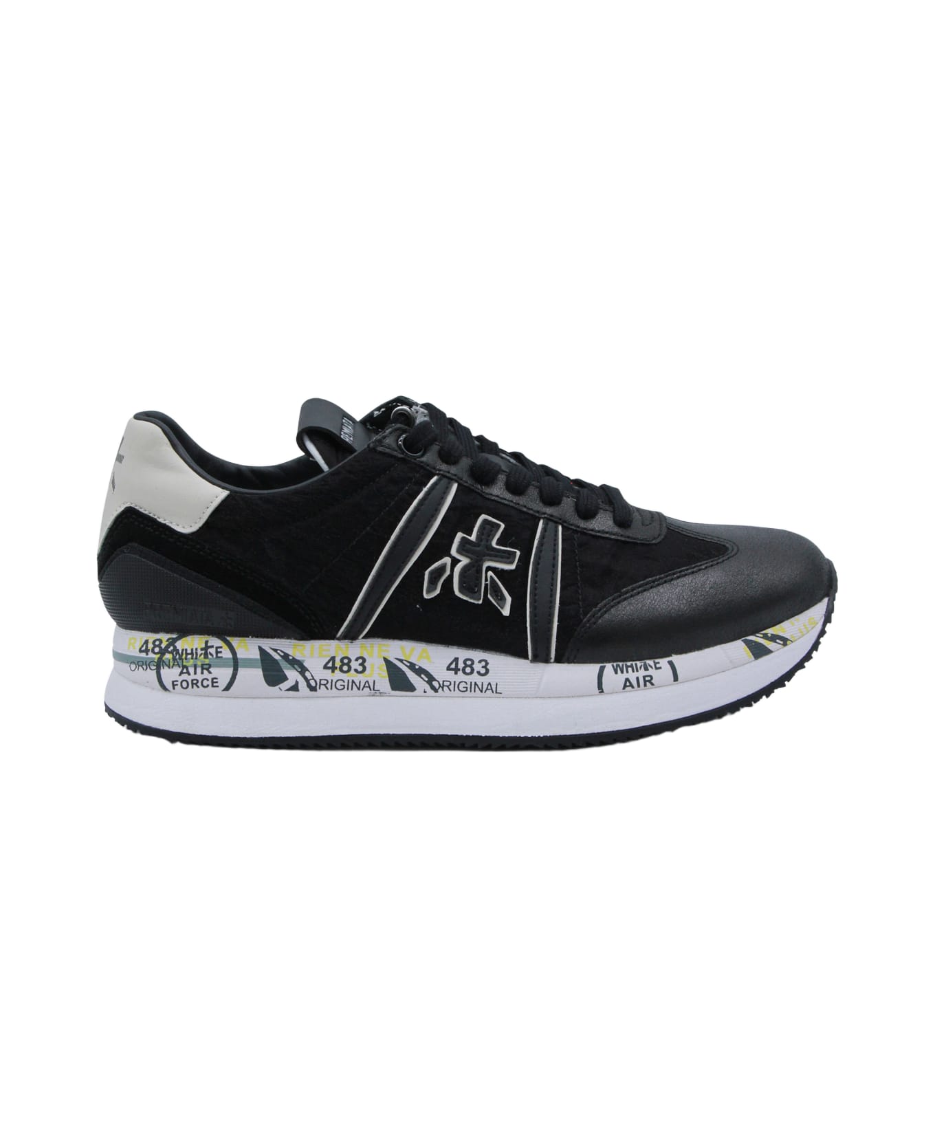 Premiata Black Conny Sneakers
