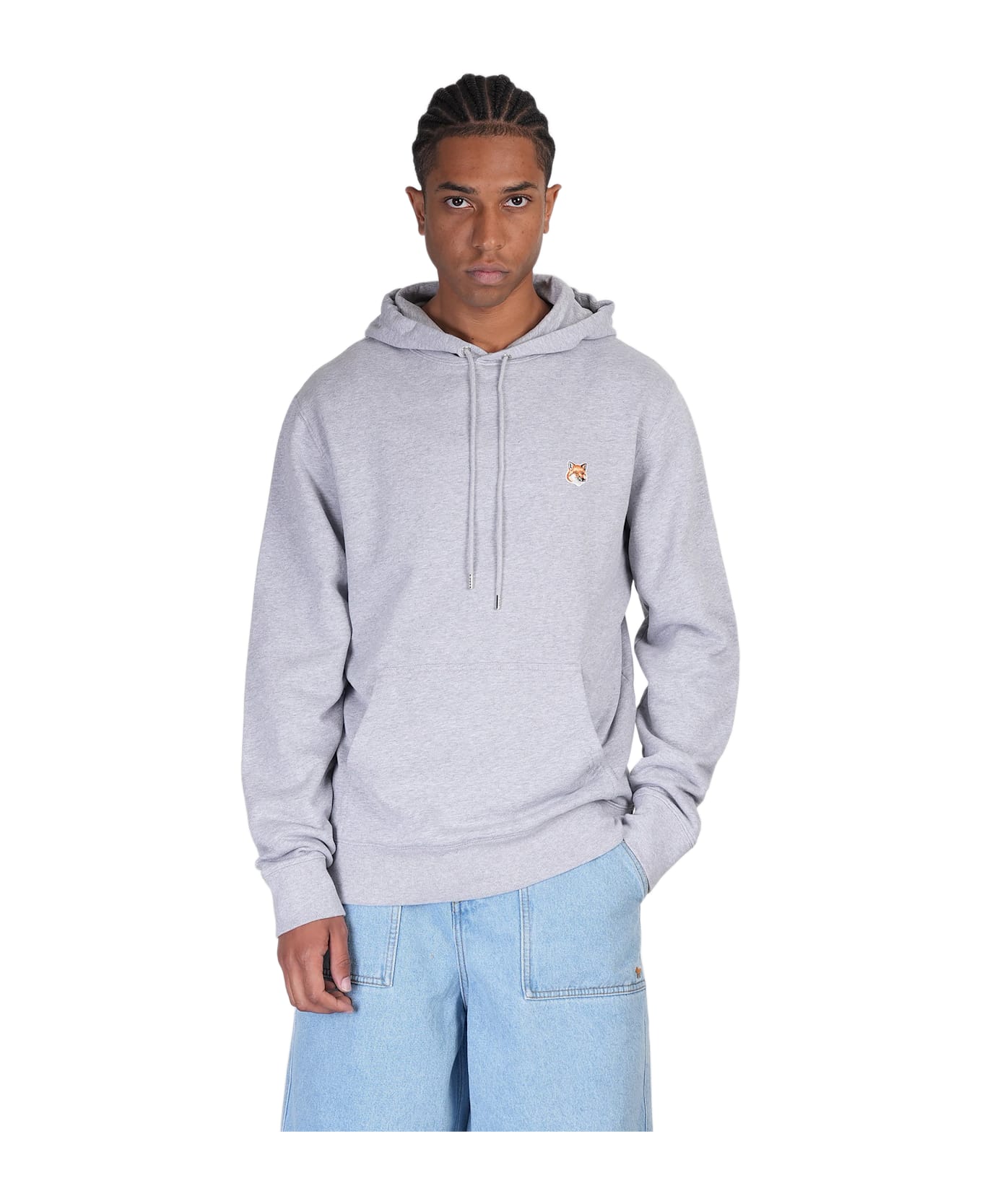 Maison Kitsuné Sweatshirt In Grey Cotton - grey