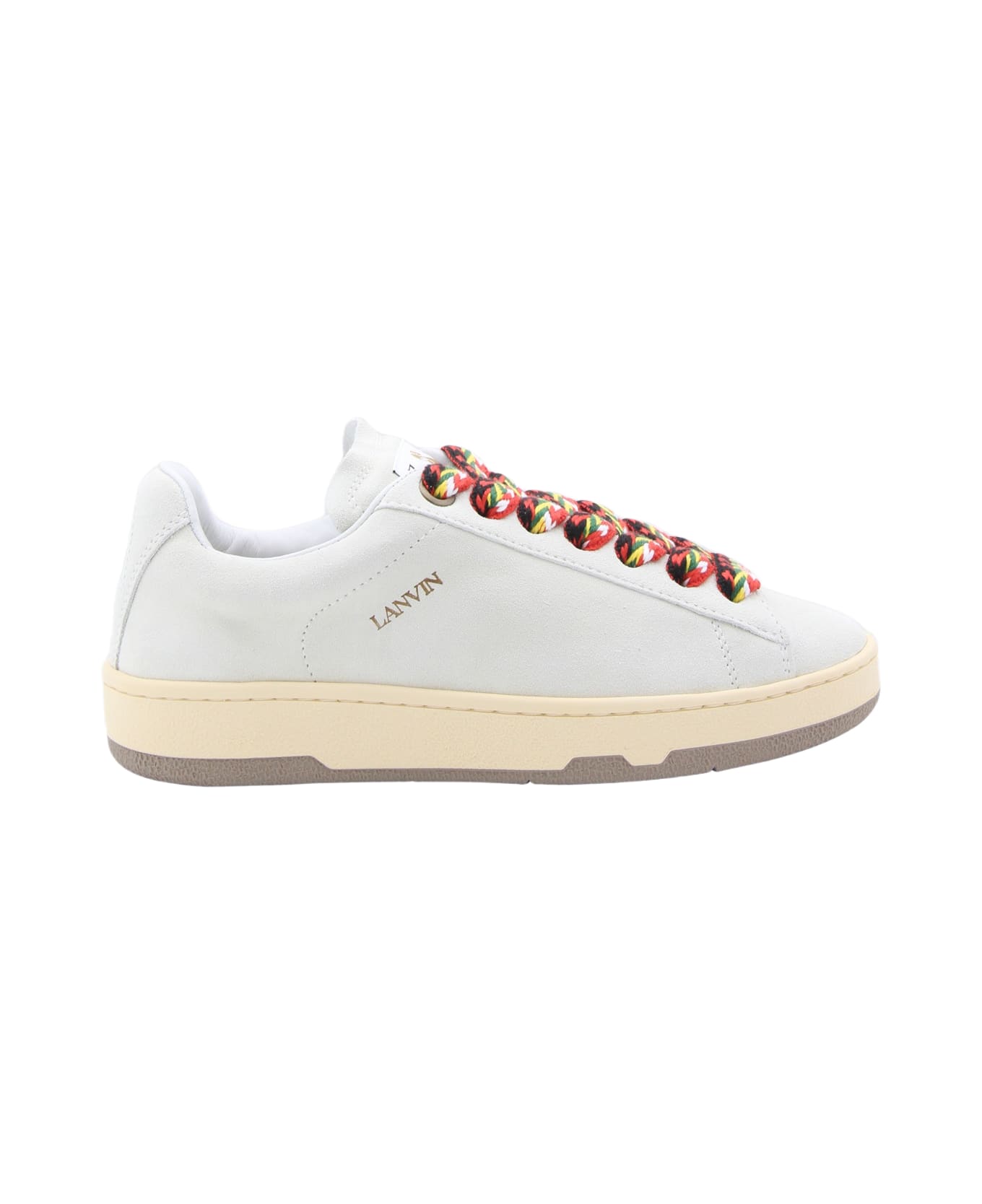 Lanvin White Leather Lite Curb Sneakers - White スニーカー