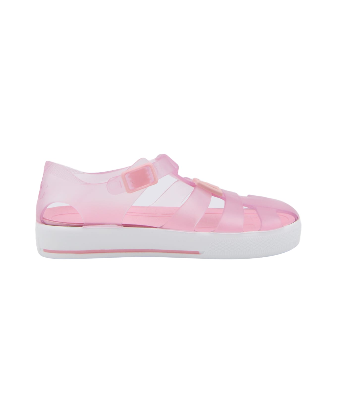Dolce & Gabbana Pink Rubber Sandals - Pink シューズ