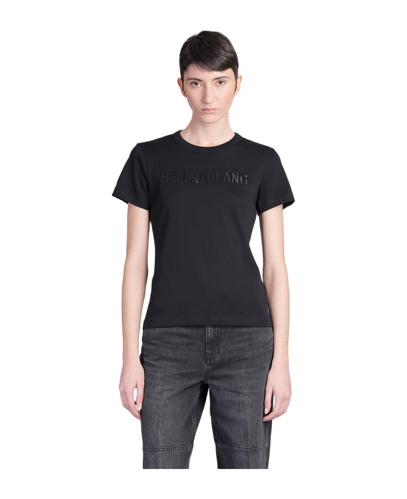 Helmut Lang T-shirt In Black Cotton - black