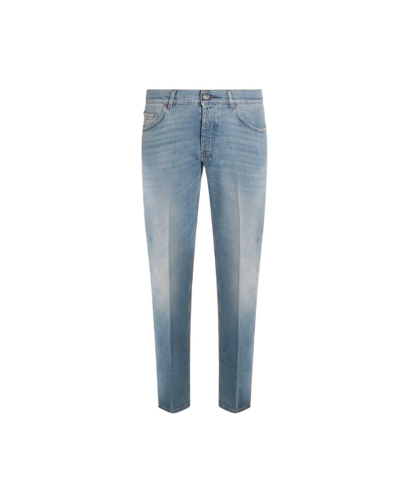 Lardini Light Blue Cotton Denim Jeans - Blue