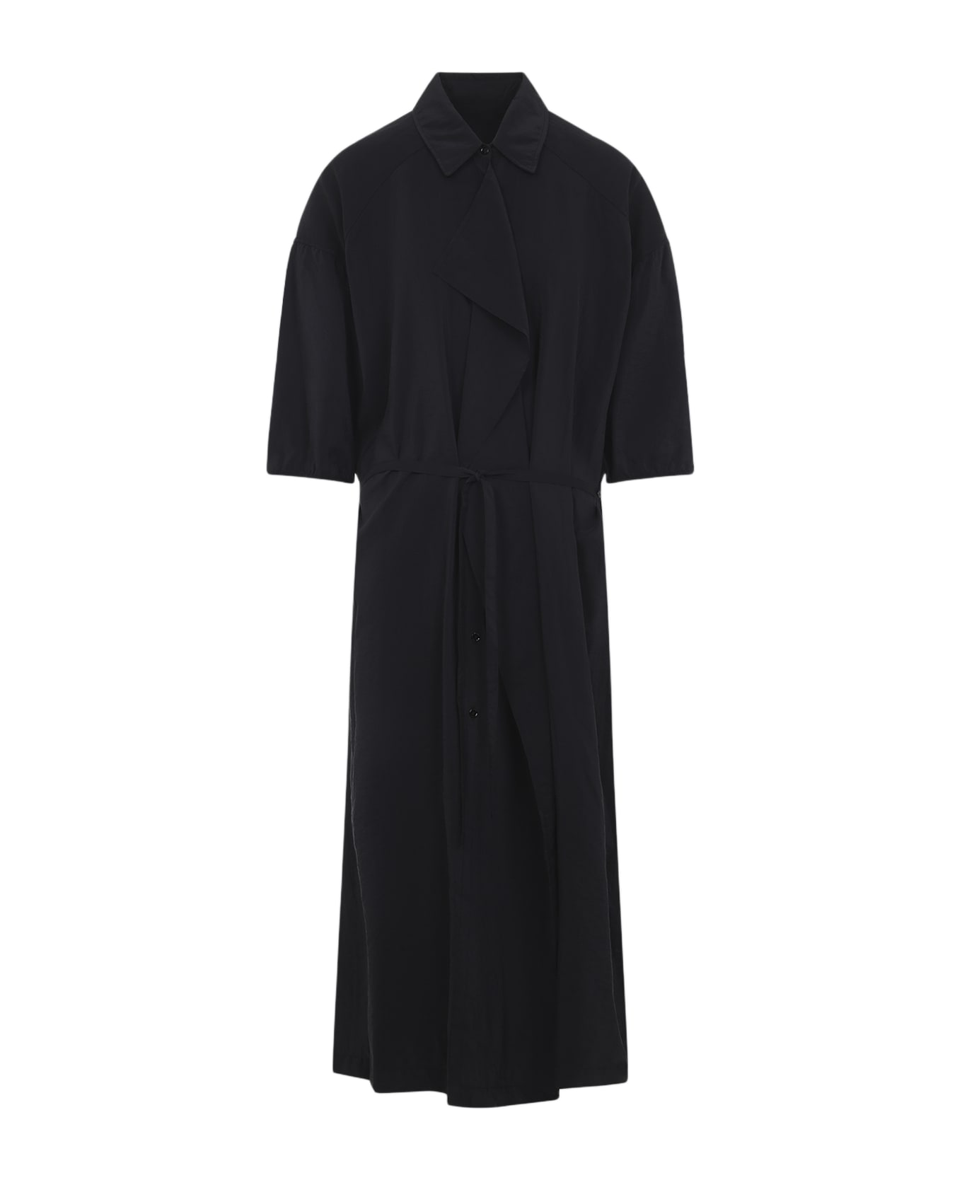 Lemaire Asymmetrical Midi Dress - Black