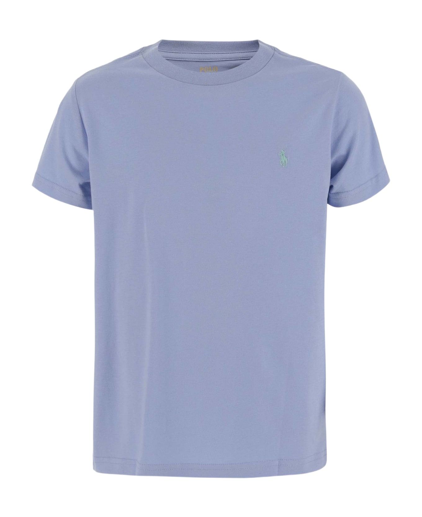 Polo Ralph Lauren Cotton T-shirt With Logo - Clear Blue Tシャツ＆ポロシャツ
