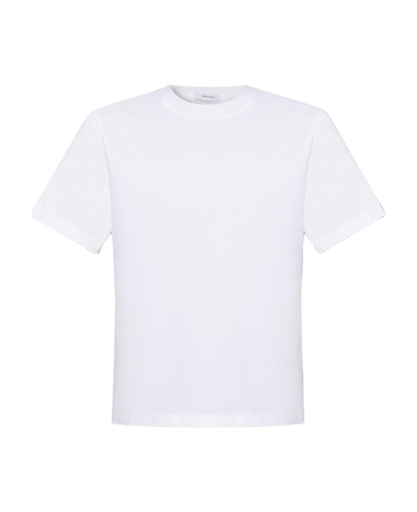 Ferragamo T-shirt With Logo - White
