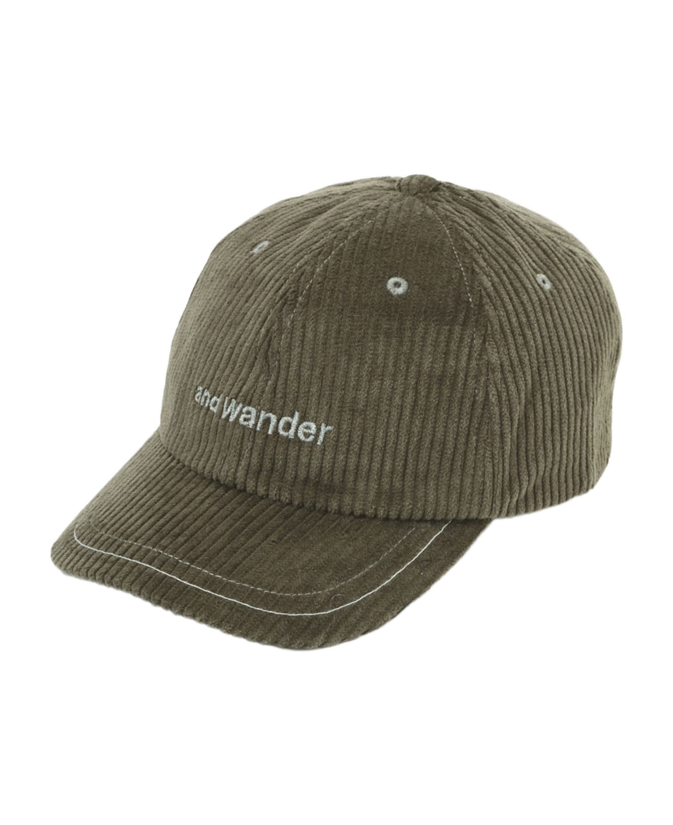 And Wander Corduroy Cap - Green