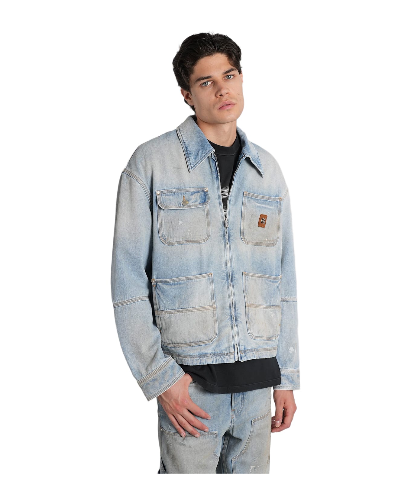 AMIRI Denim Jackets In Blue Cotton - blue