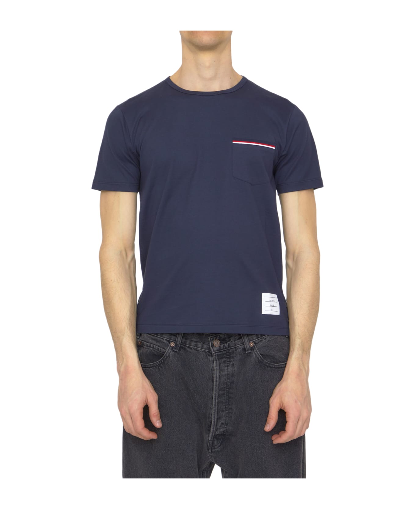Thom Browne Pocket T-shirt - Blue