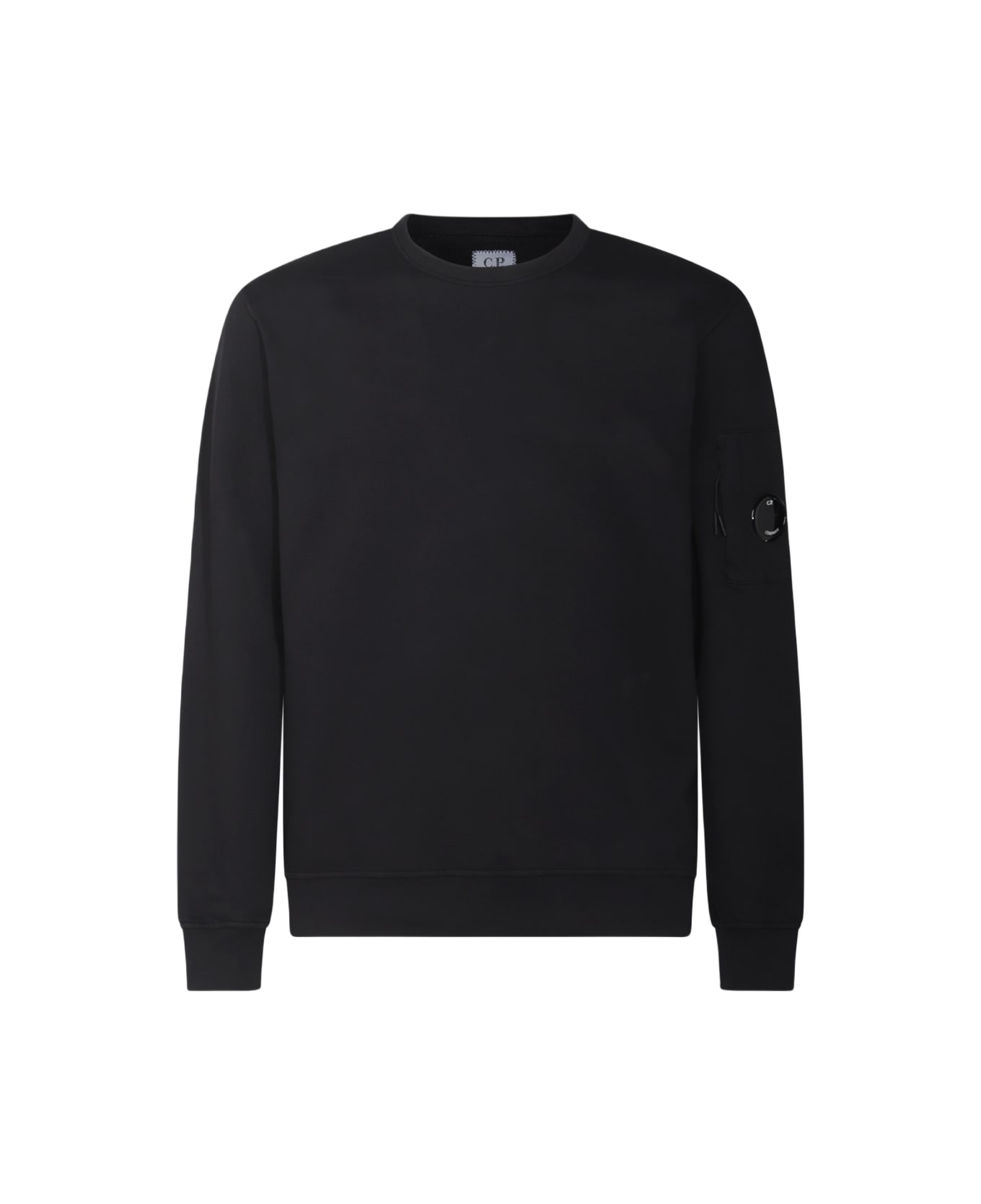 C.P. Company Black Cotton Sweatshirt - Black