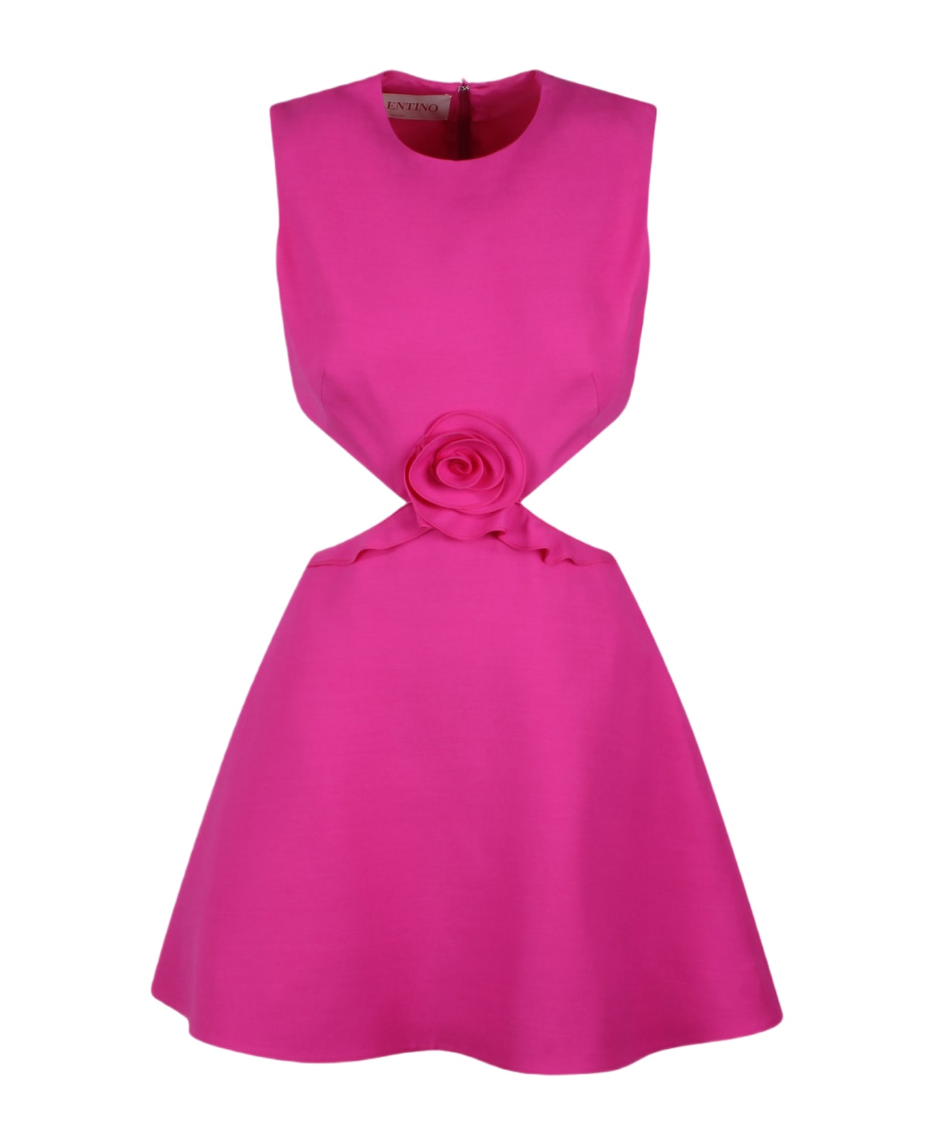 Valentino Garavani Crepe Couture Cut Out Mini Dress - Pink & Purple
