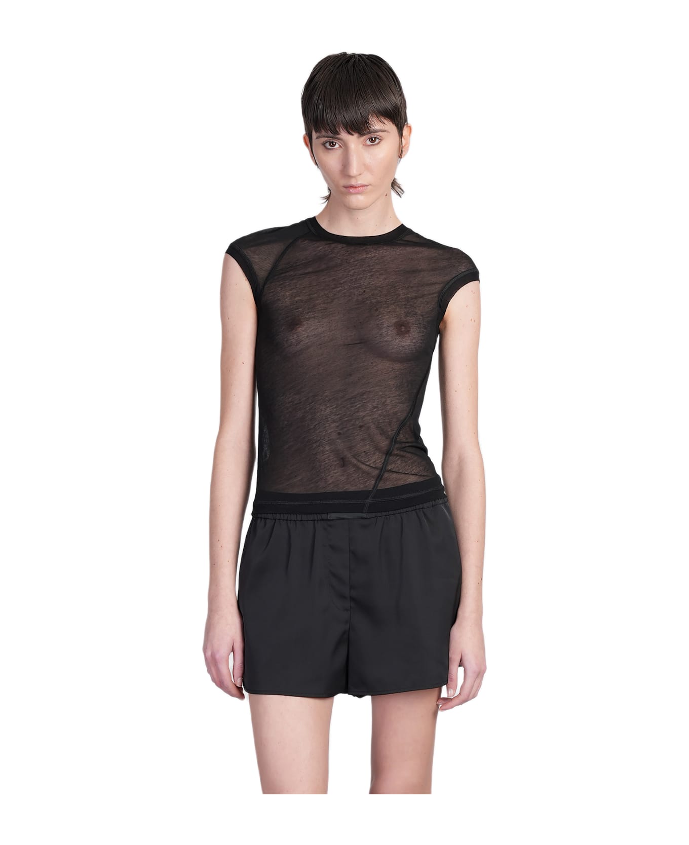 Helmut Lang Topwear In Black Cotton - black
