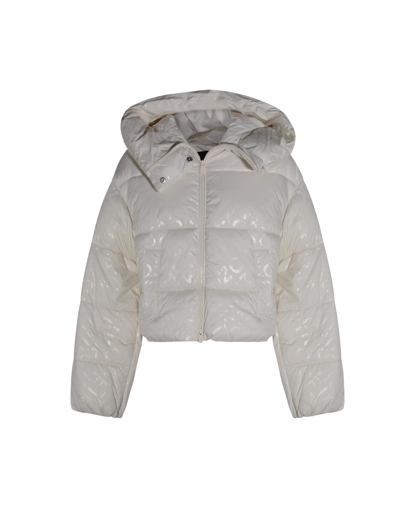Pinko White Down Jacket - White