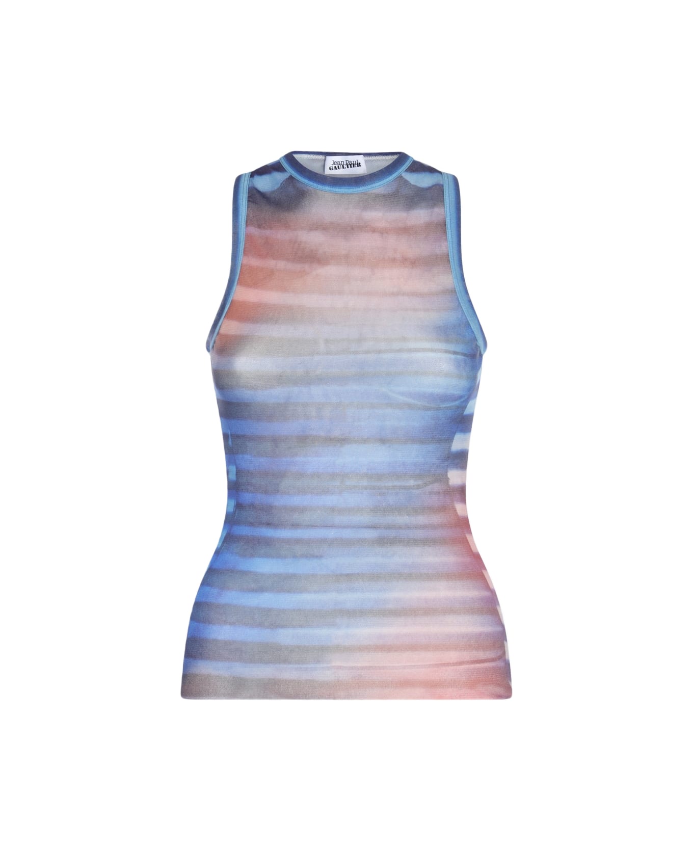 Jean Paul Gaultier Multicolor Top - LIGHTBLUE/BLUE/PEACH