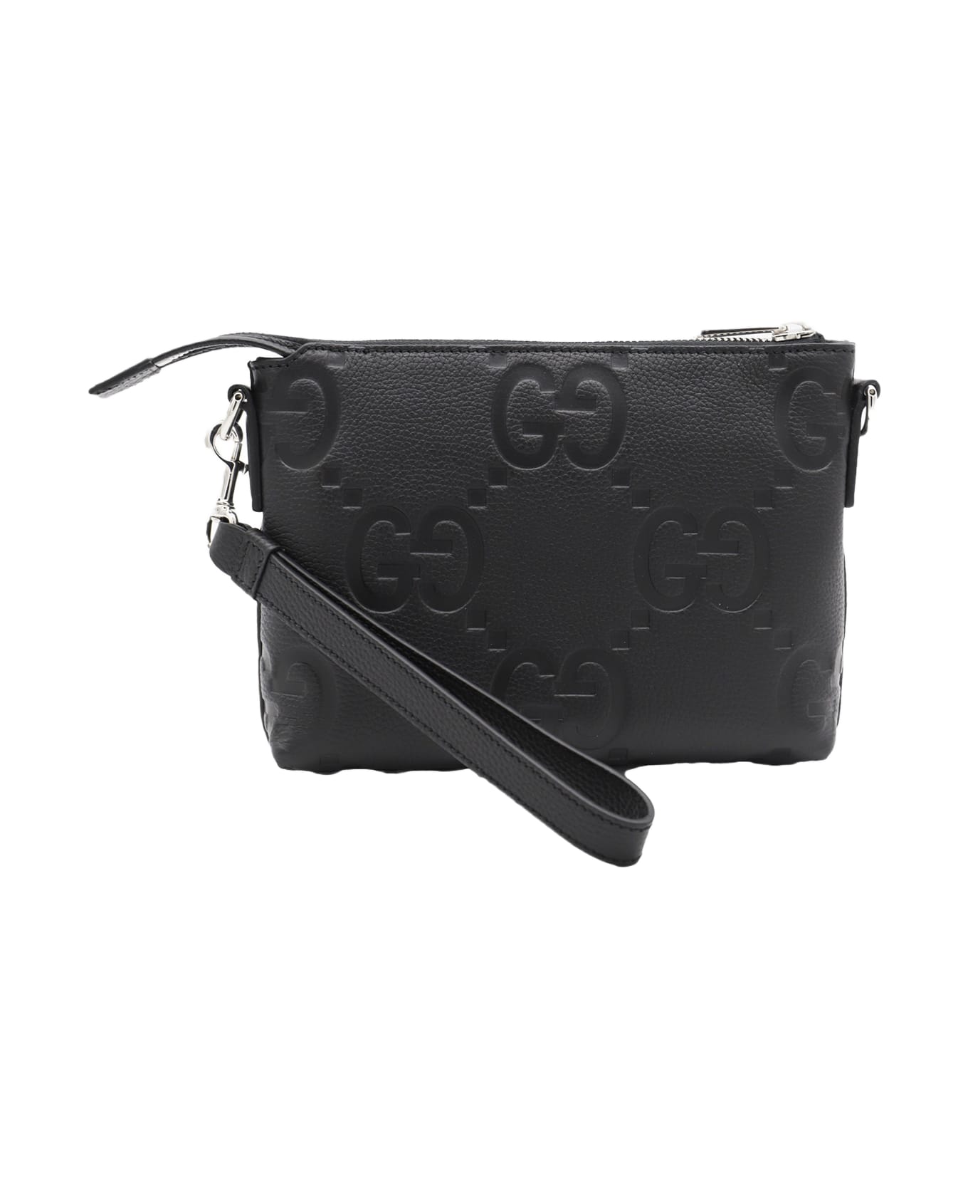 Gucci Black Leather Crossbody Bag - Black