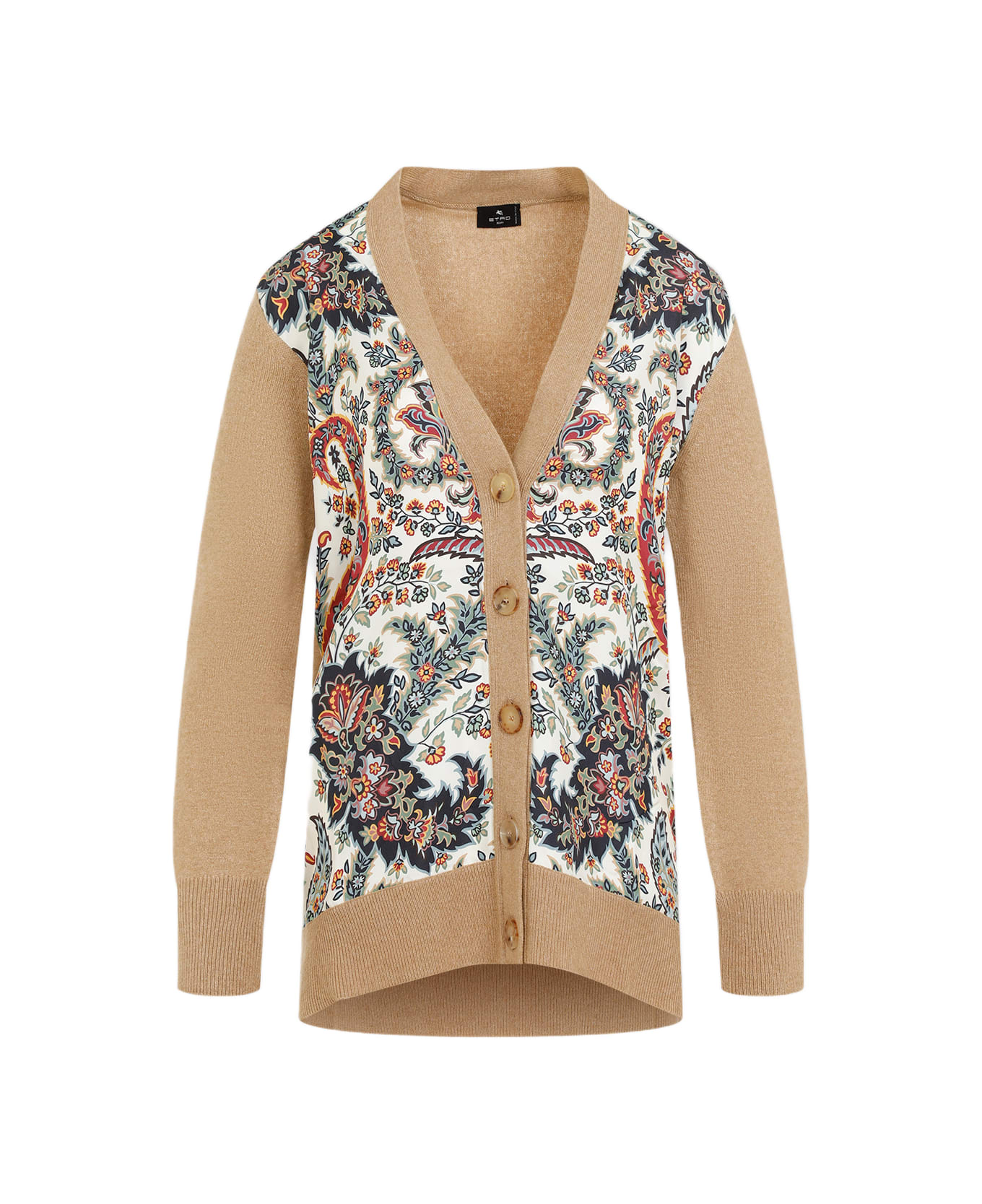 Etro Paisley Cardigan - Camel