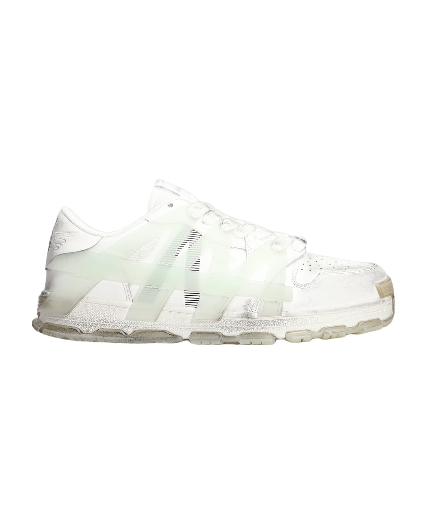 Acupuncture Tank Sneakers In White Leather - white スニーカー