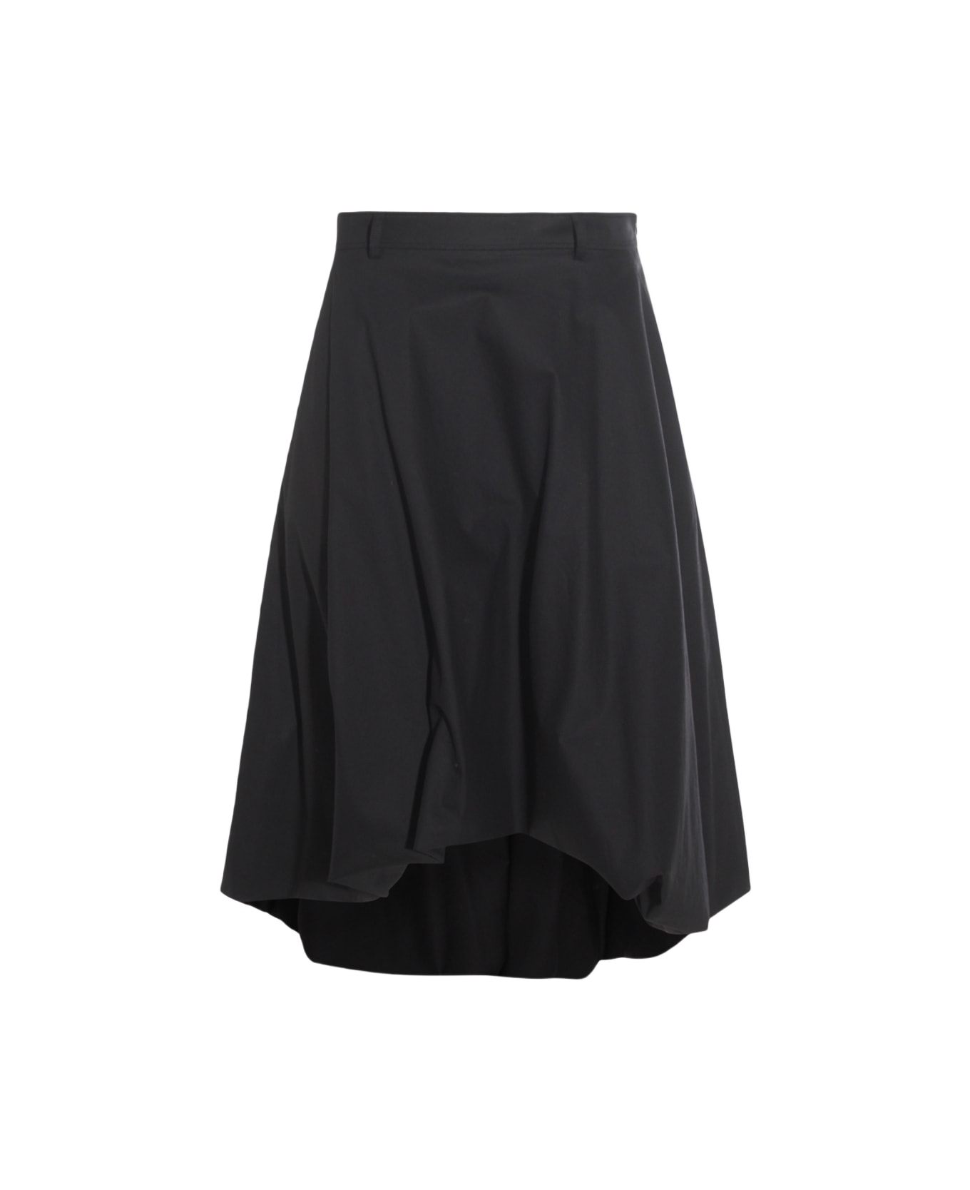 Moschino Black Cotton Skirt - Black