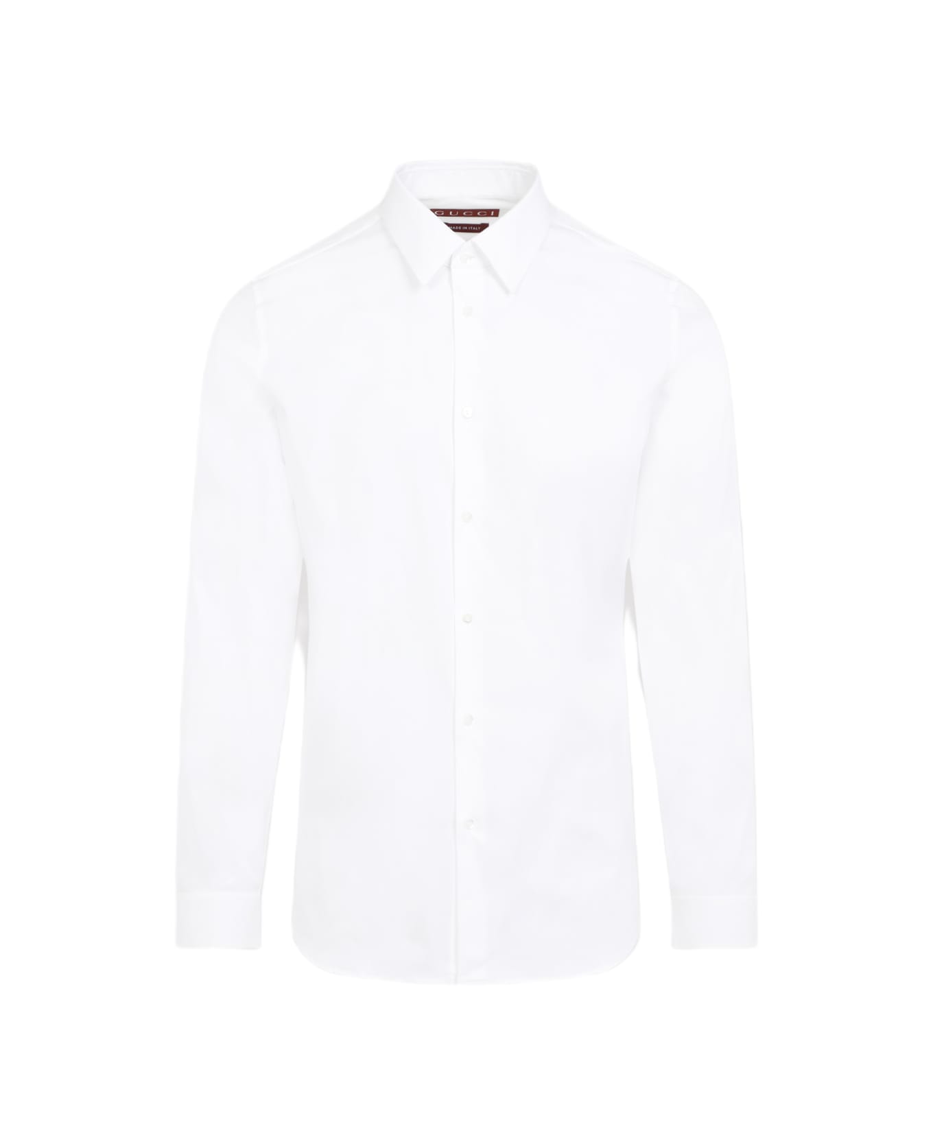 White Stretch Poplin Shirt - Thumbnail 2