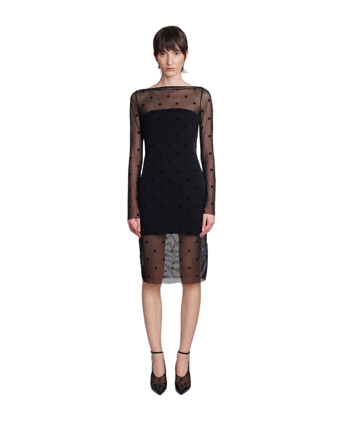 Givenchy Dress In Black Polyamide - black