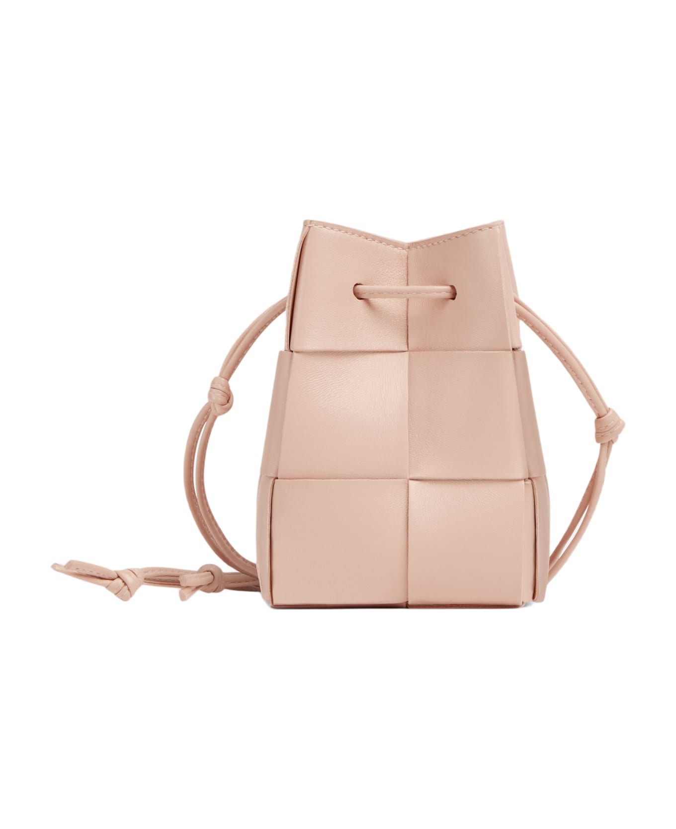 Bottega Veneta Leather Bucket Shoulder Bag - Pink