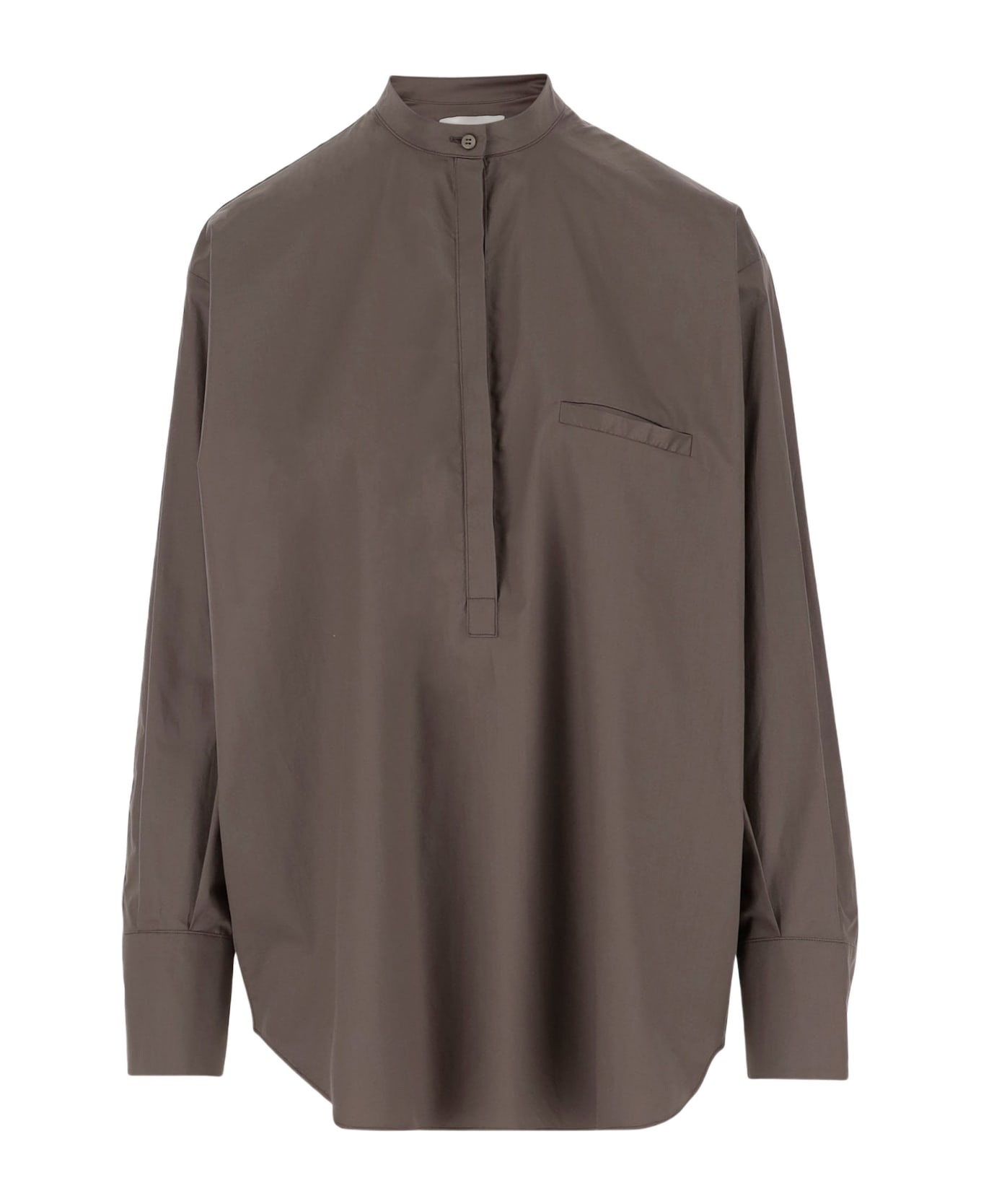 Sa Su Phi Cotton Baloon Shirt - Marrone scuro