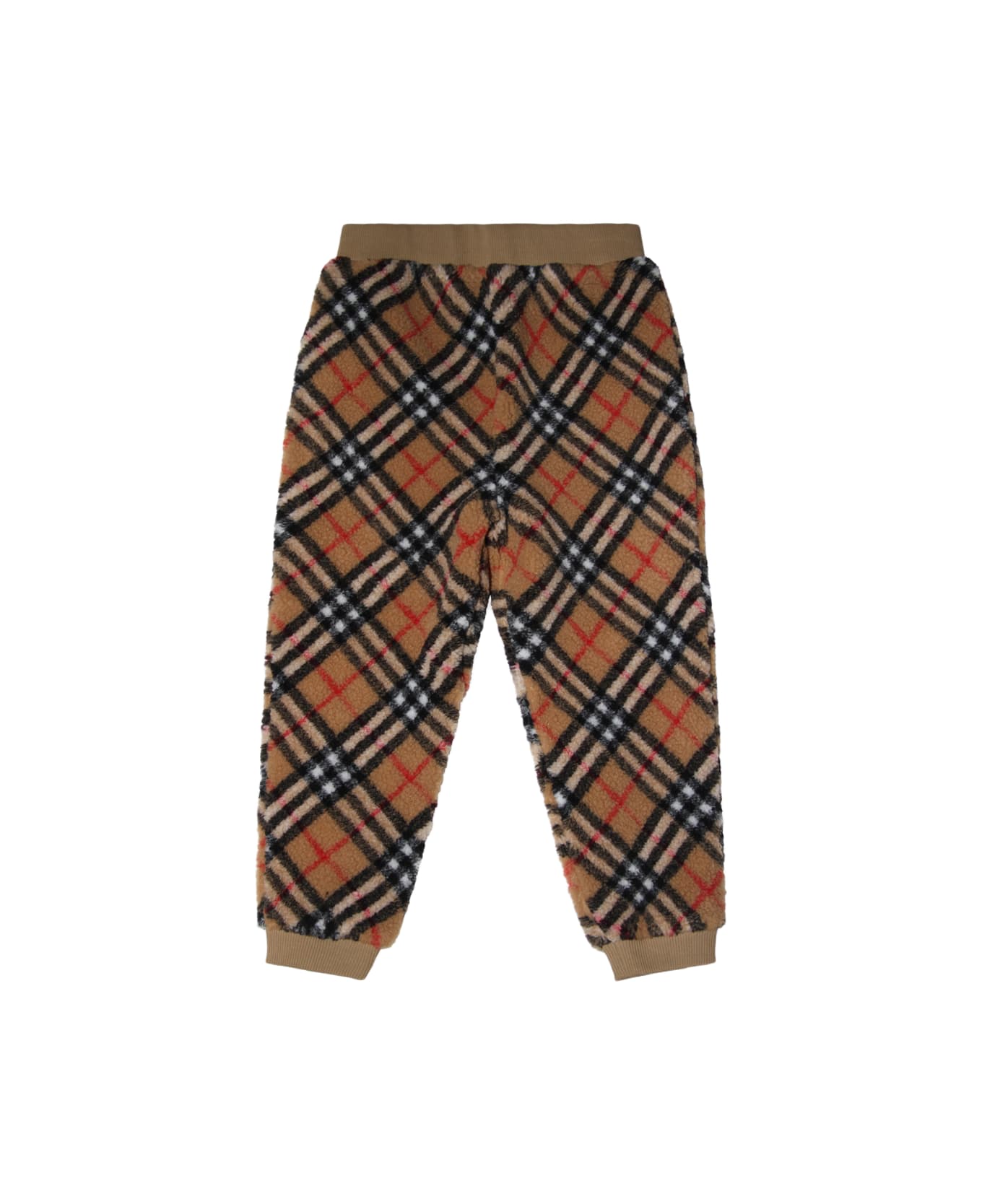 Burberry Beige Pants - burberry logo jacquard knitted cape item