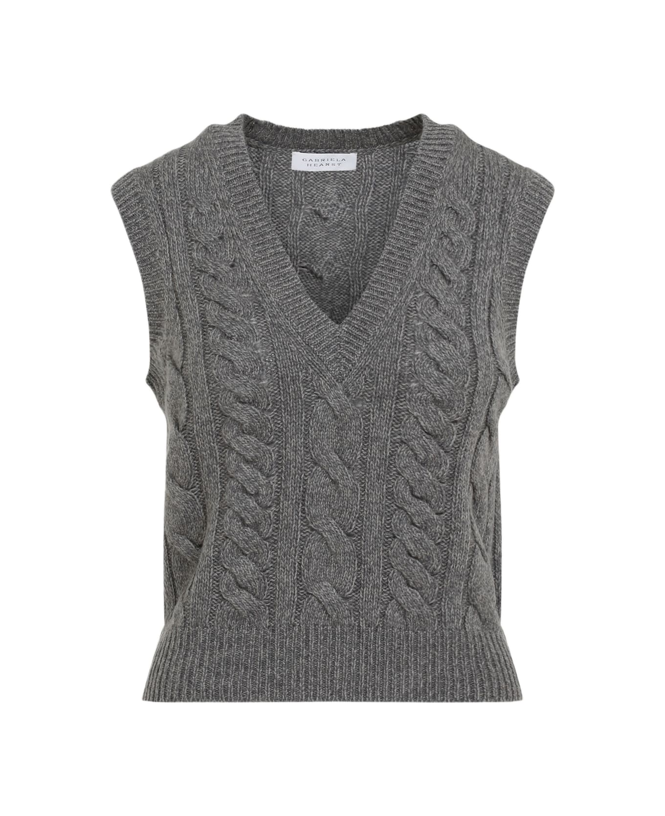Gabriela Hearst Selsey Vest - Dem Dark Grey Multi