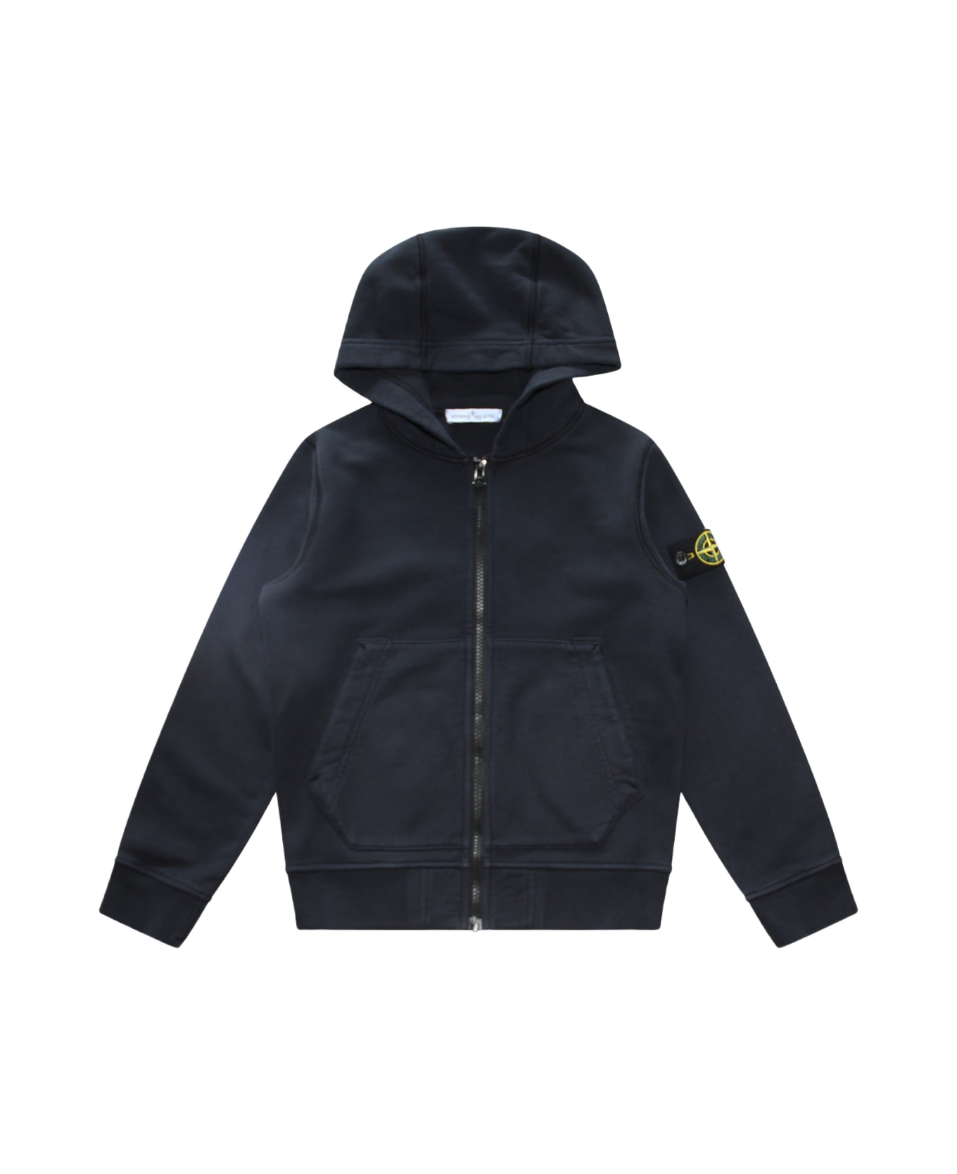 Stone Island Navy Blue Cotton Sweatshirt - Blue