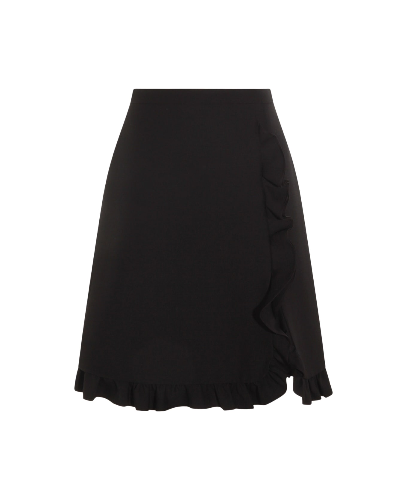 Valentino Black Wool Skirt - Black
