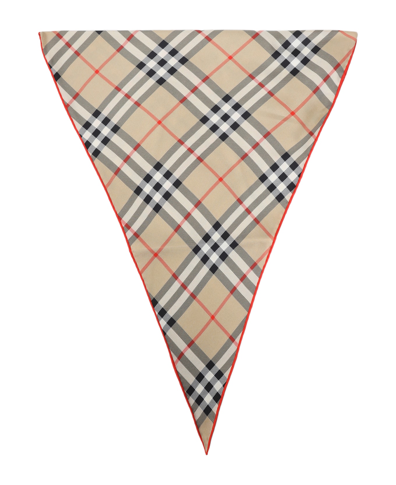 Burberry Medium Check Losange Foulard - Sand