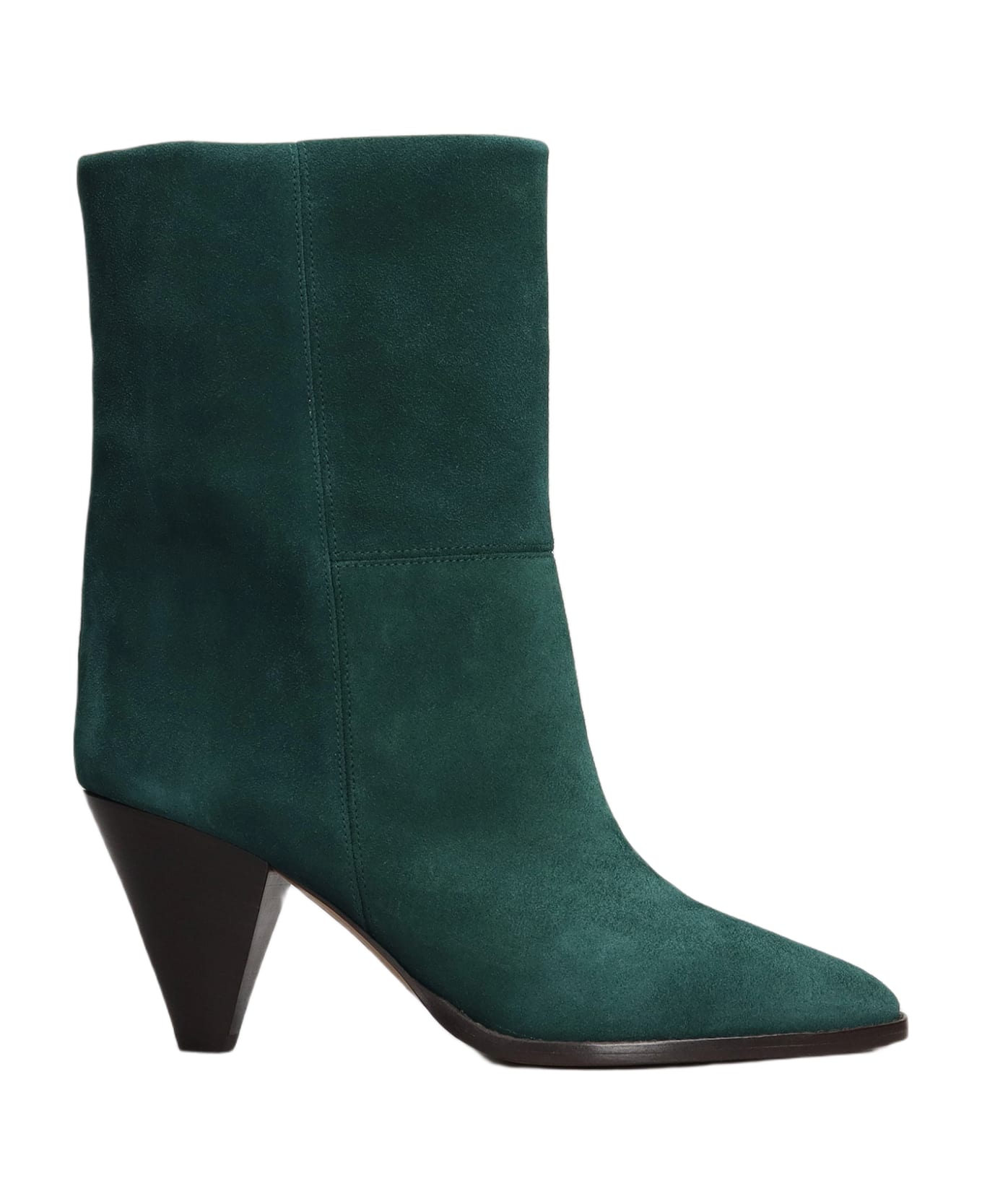 Isabel Marant Rouxa High Heels Ankle Boots - green ブーツ