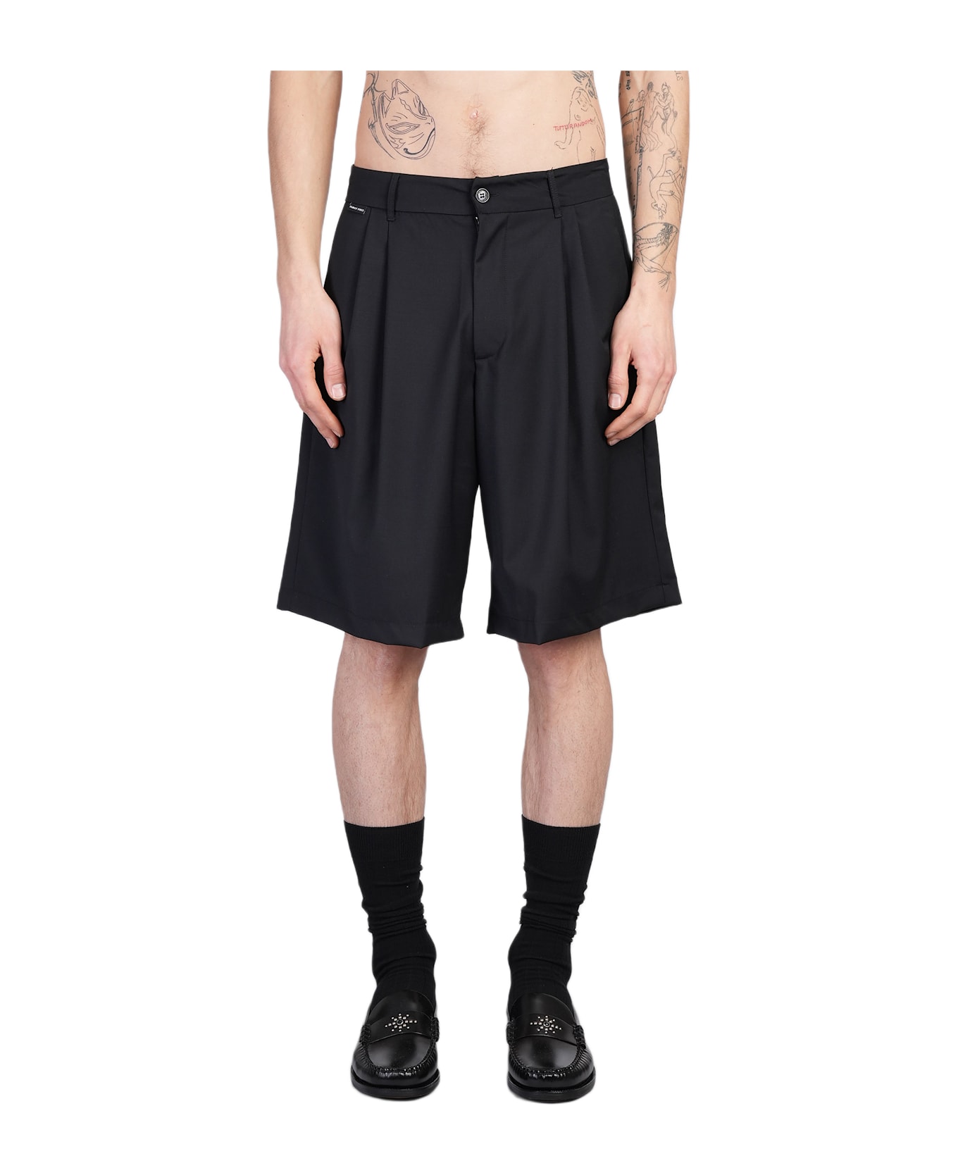Family First Milano Shorts In Black Polyester - black