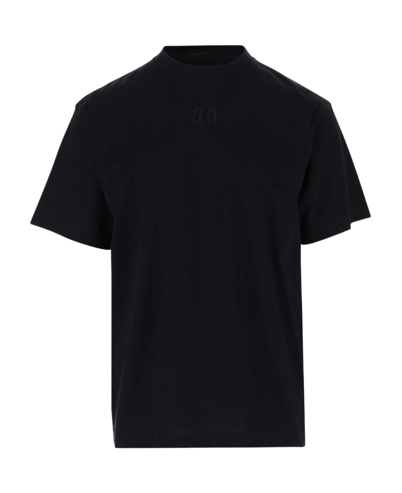 44 Label Group Cotton T-shirt With Logo T-Shirt - BLACK