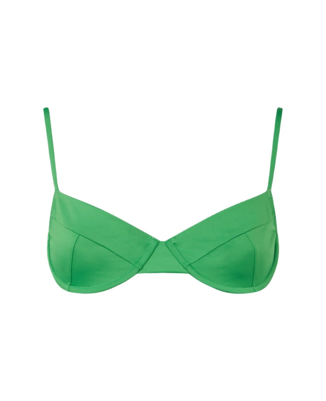 MC2 Saint Barth Woman Green Underwired Bralette Swimsuit - GREEN