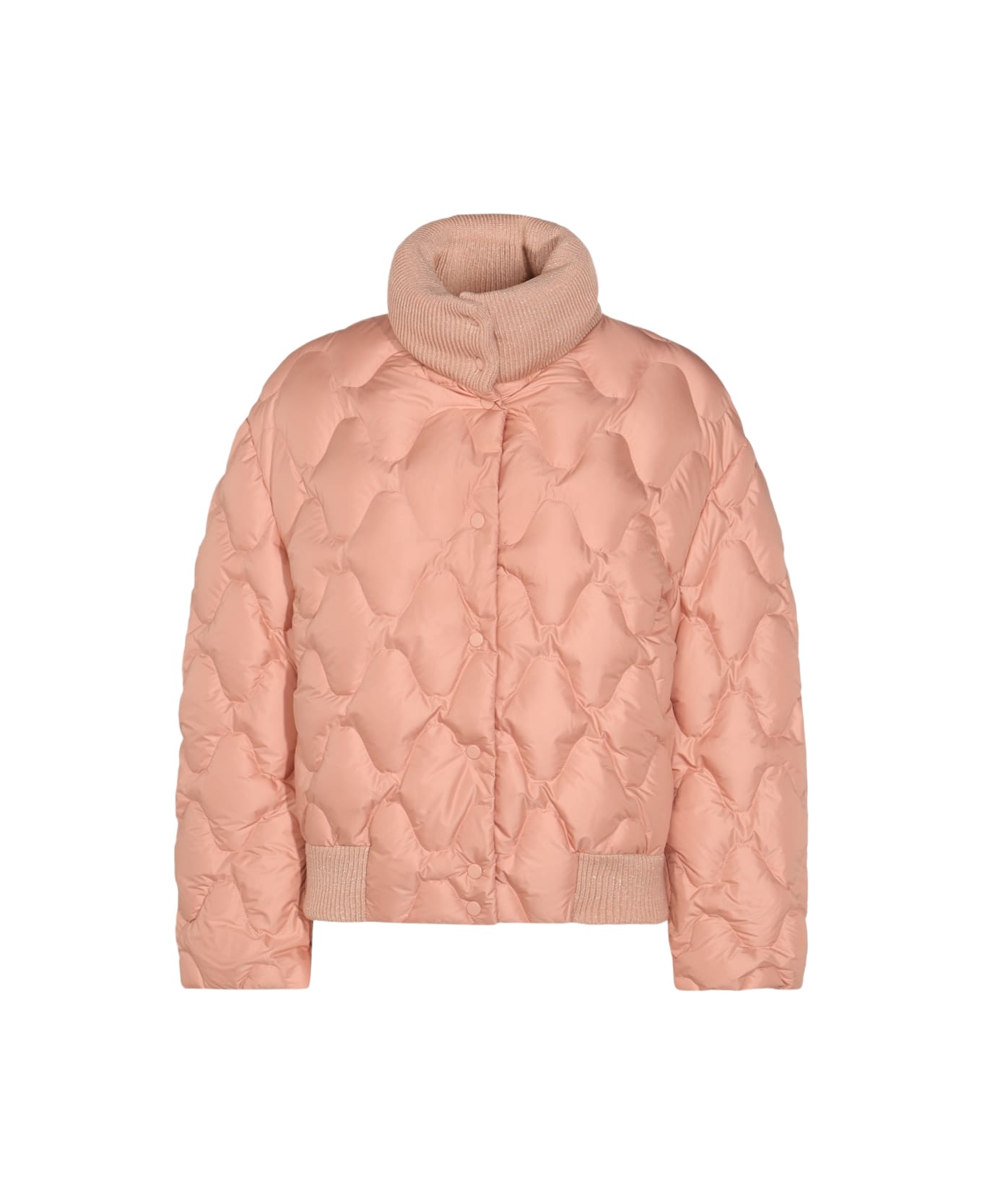 Fabiana Filippi Pink Down Jacket - ROSA CRETA