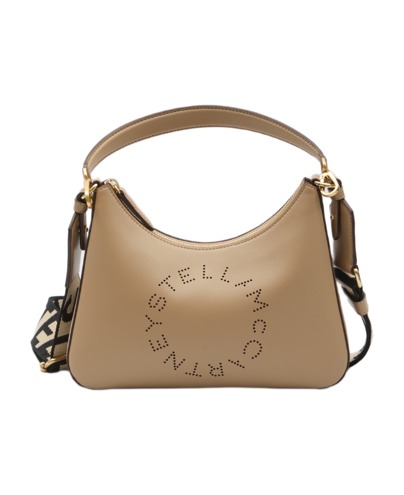 Stella McCartney Small Logo Shoulder Bag - BEIGE