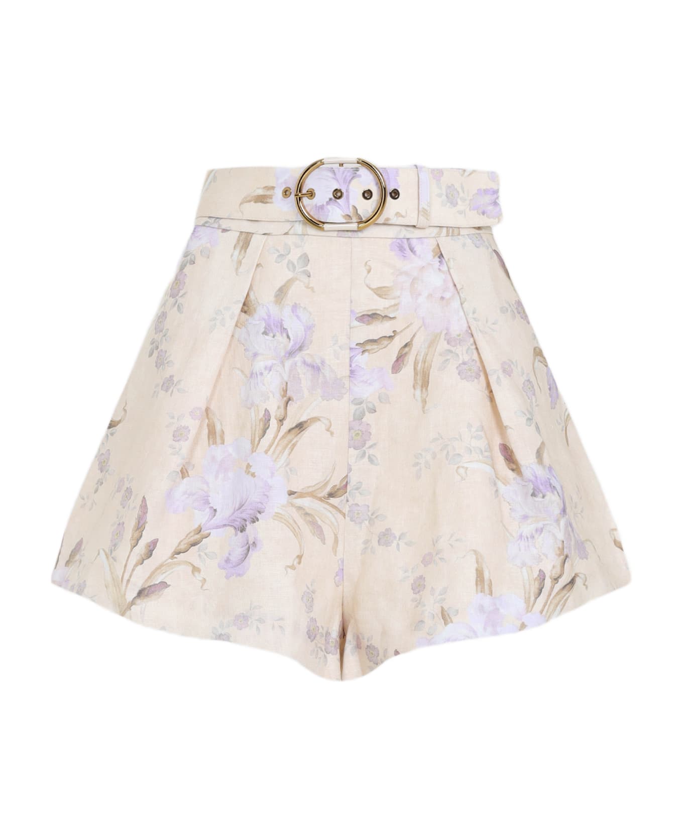 Zimmermann Eden Tuck Shorts - Natural Iris