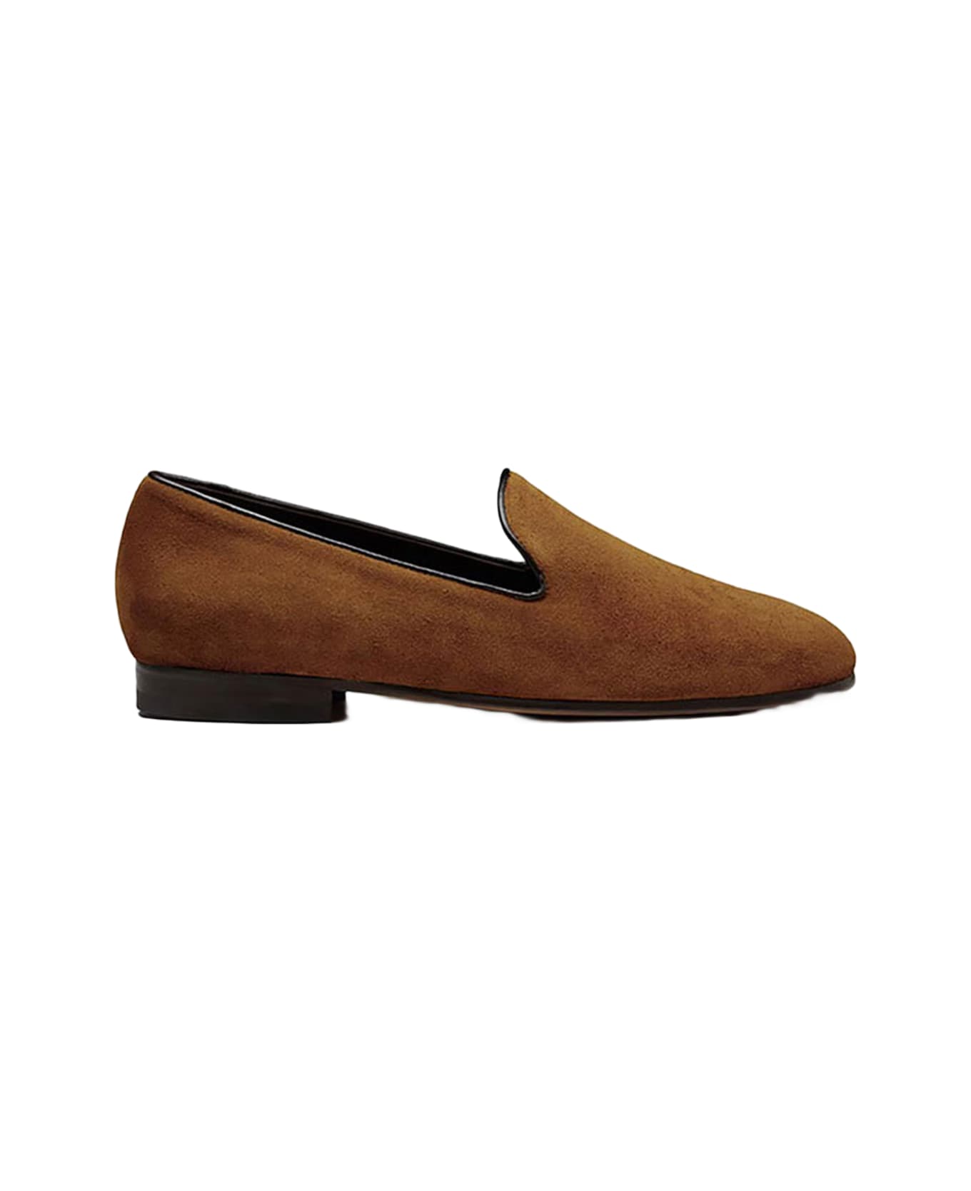 CB Made in Italy Suede Flats Positano - Tobacco