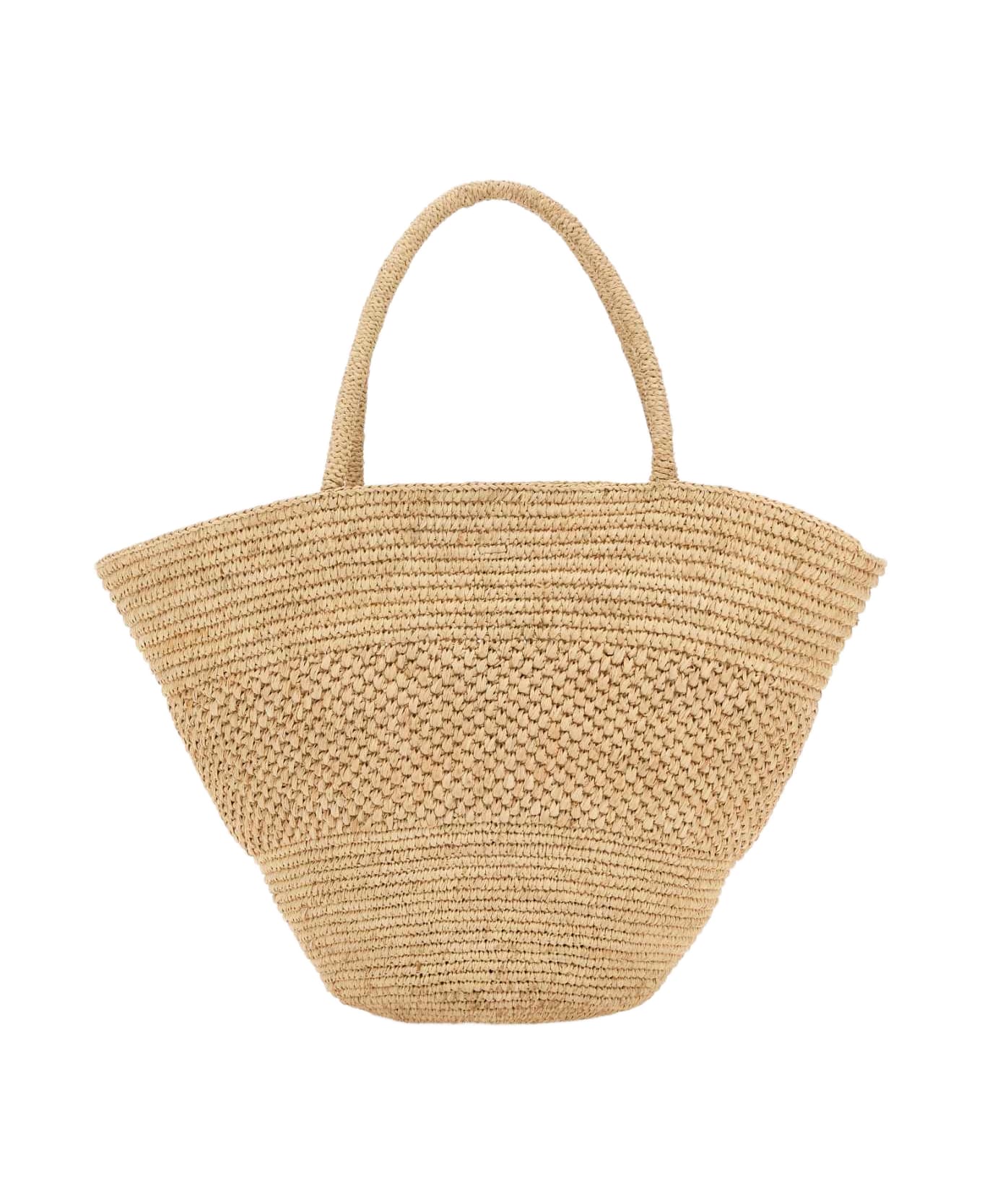 The Row Beige Raffia Emilie Shopping Bag - NATURALANS